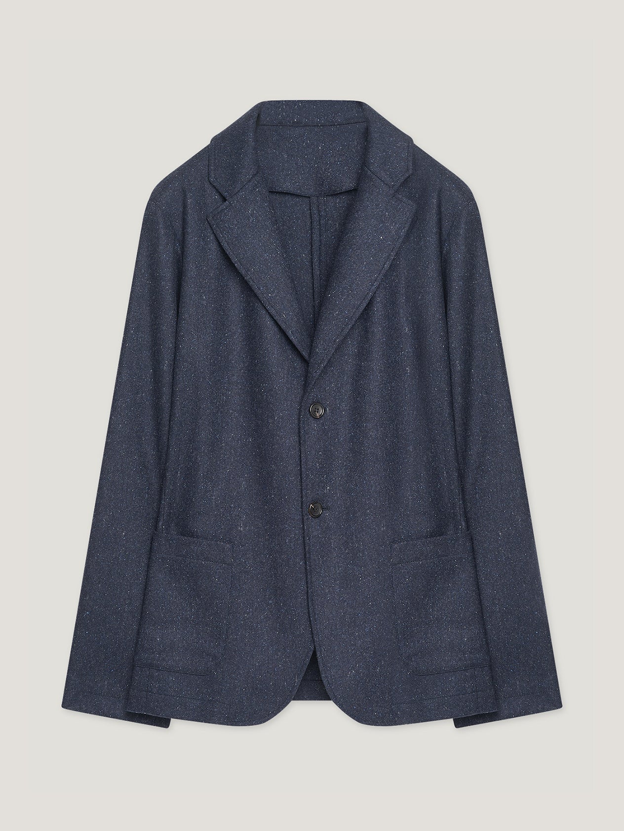 Blue 2 Button Wool Jacket - Image 2