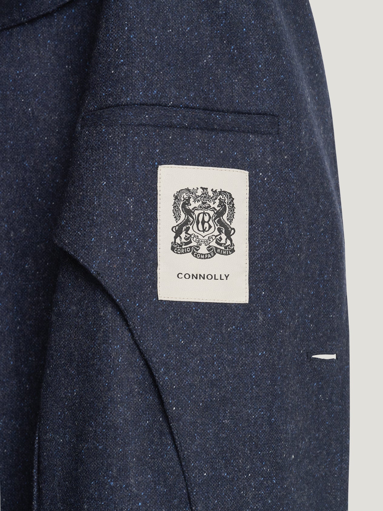 Blue 2 Button Wool Jacket - Image 3