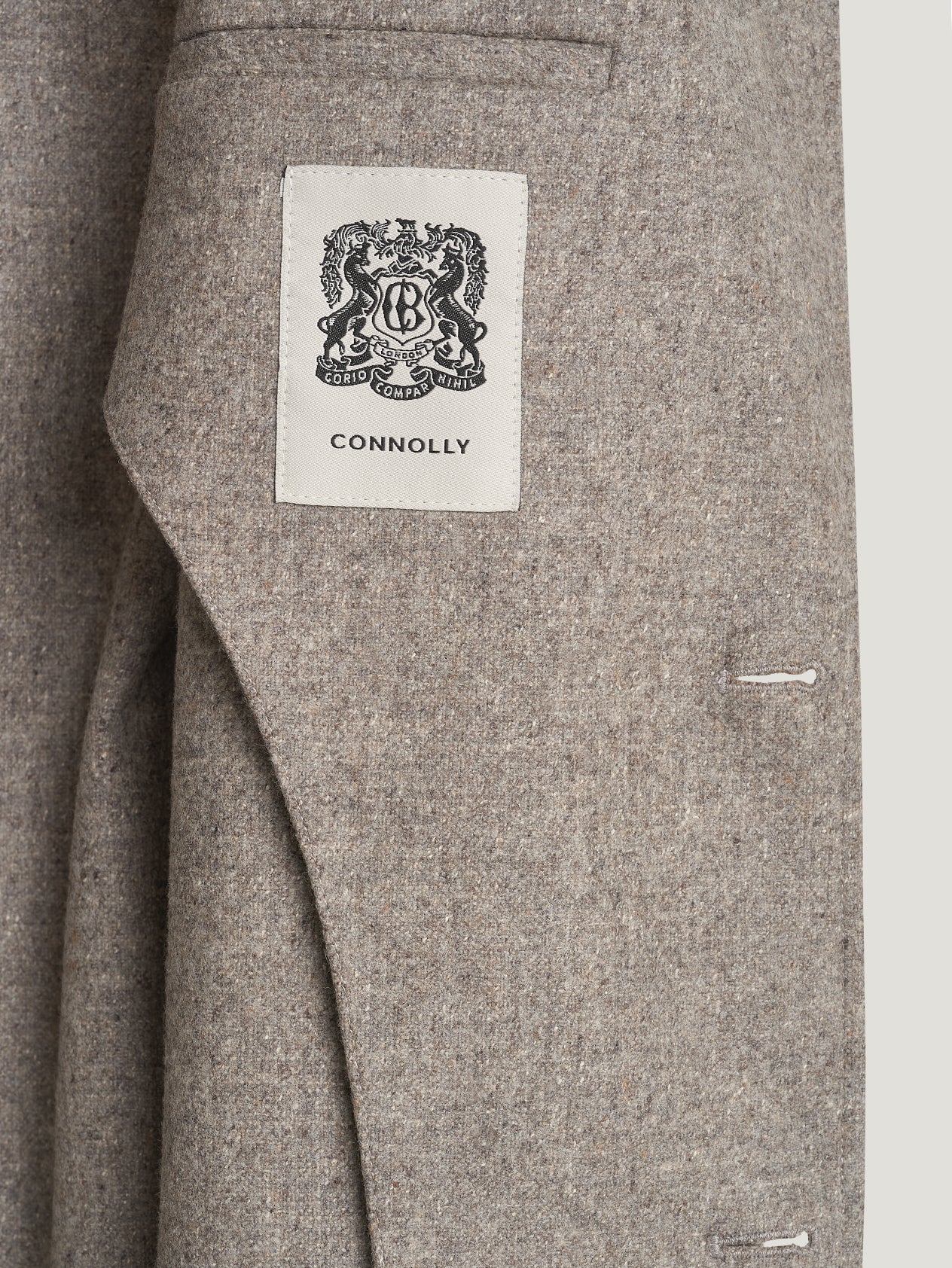Natural 2 Button Wool Jacket - Image 2
