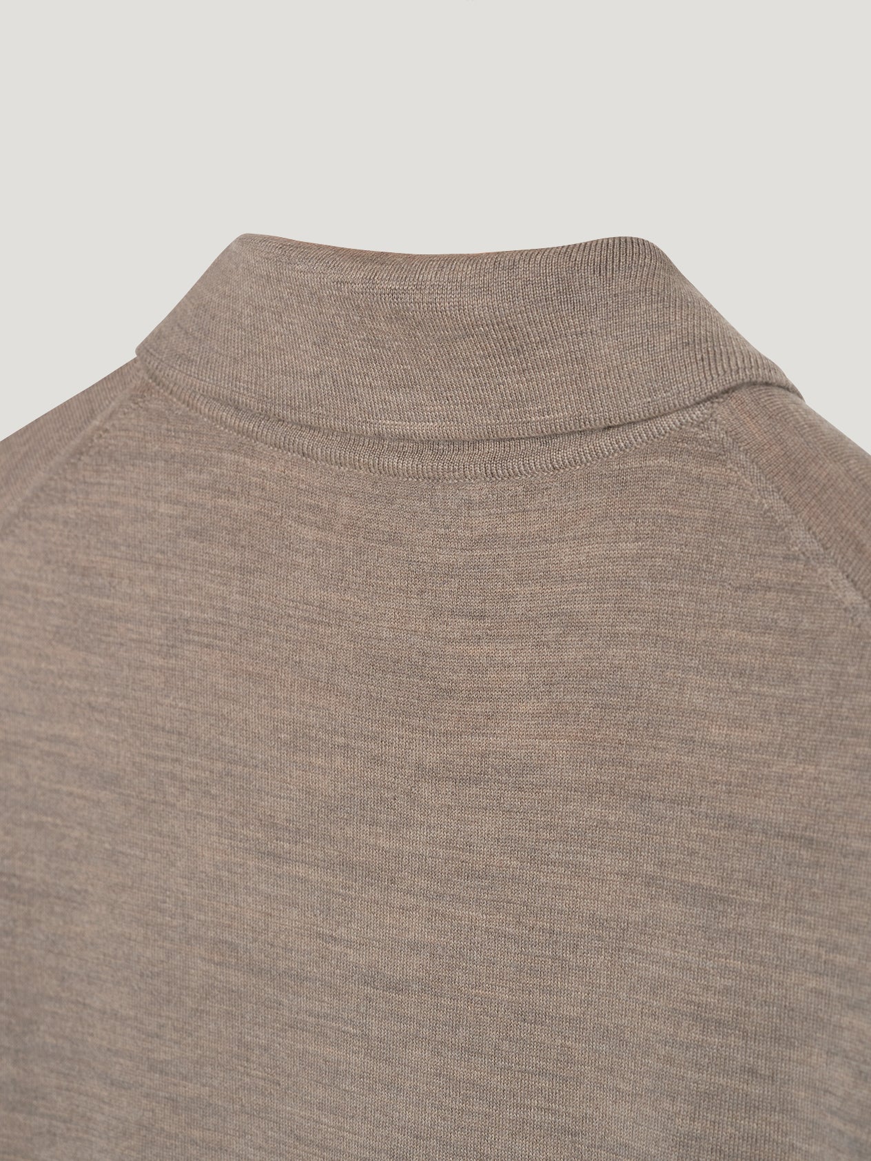 Natural 3 Button Merino Polo Shirt - Image 3