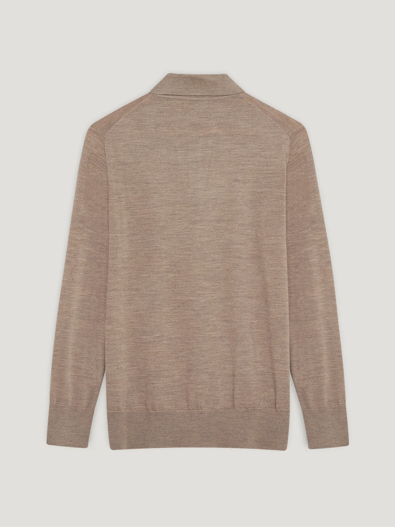 Natural 3 Button Merino Polo Shirt - Image 4