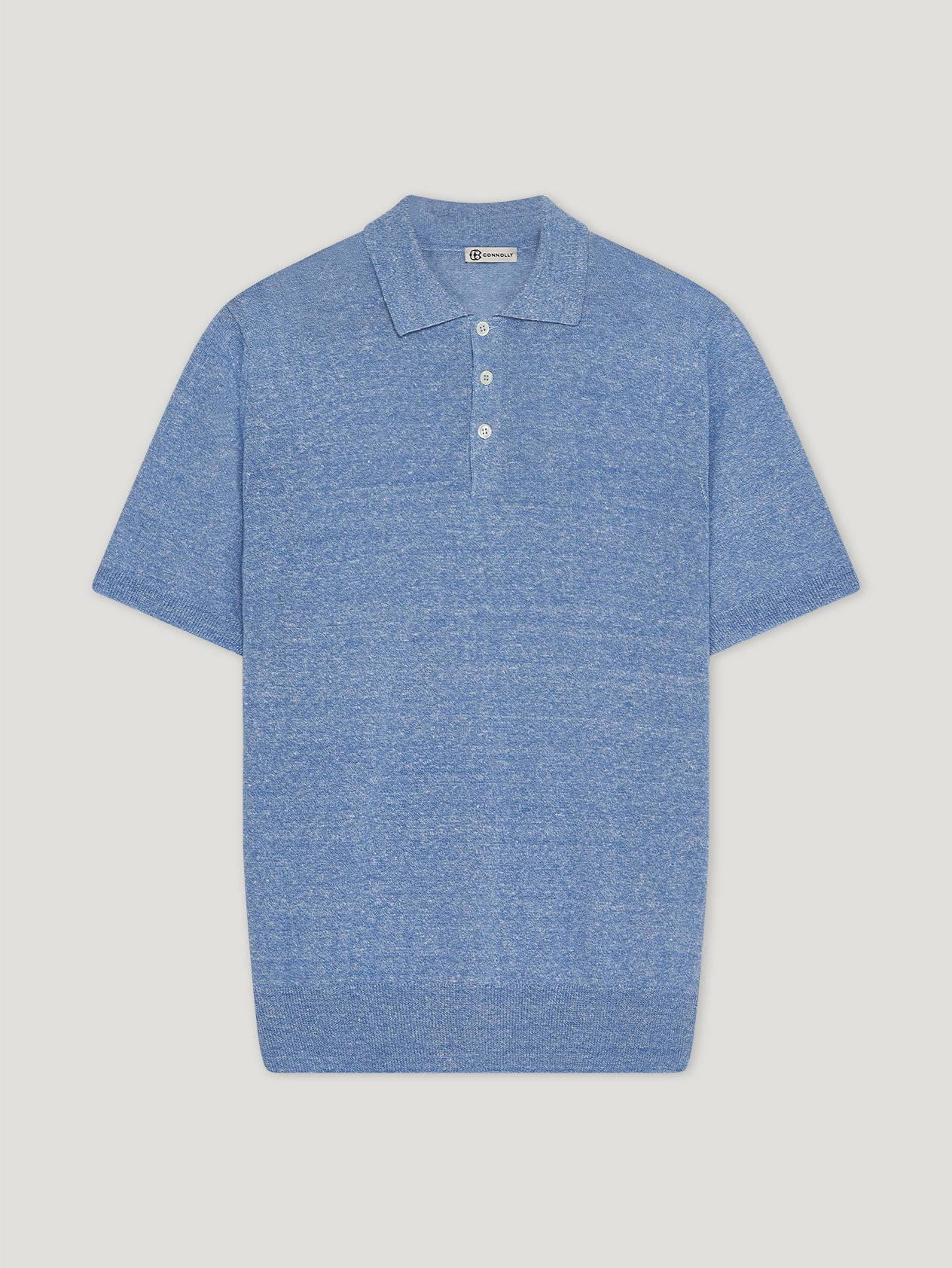 Blue 3 Button Polo