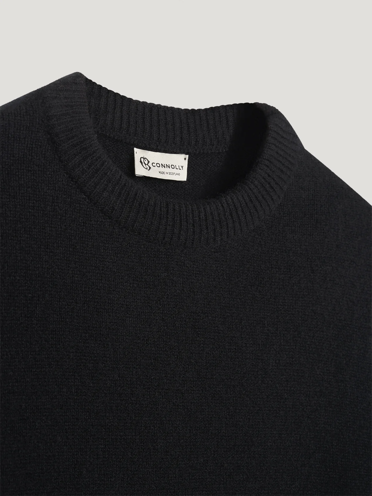 Black 4 Ply Favourite Sweater - Image 2