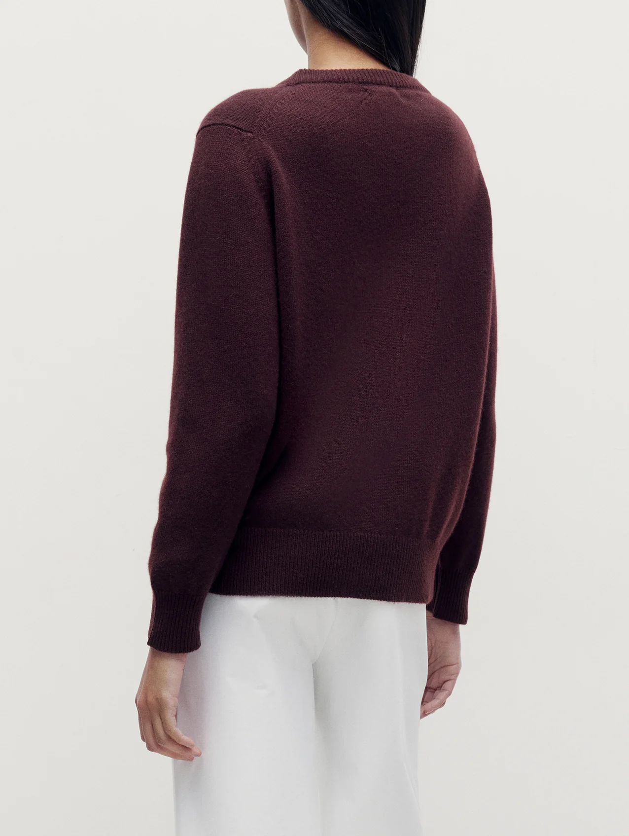 Burgundy 4 Ply Favourite Sweater - Image 13