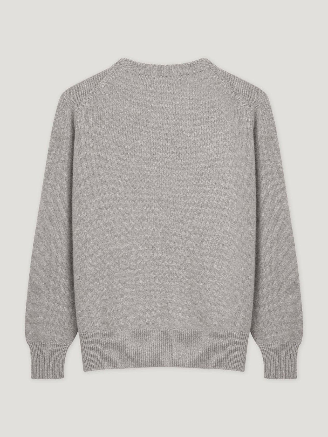 Grey 4 Ply Favourite Sweater - Image 5