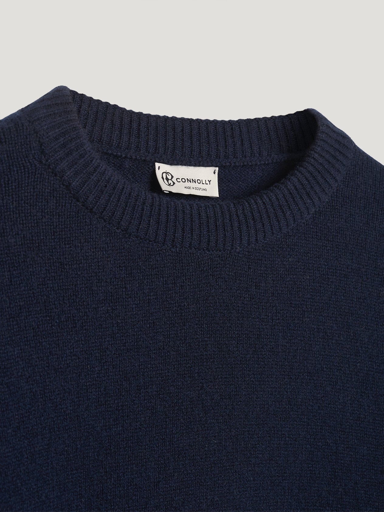 Navy 4 Ply Favourite Sweater - Image 3