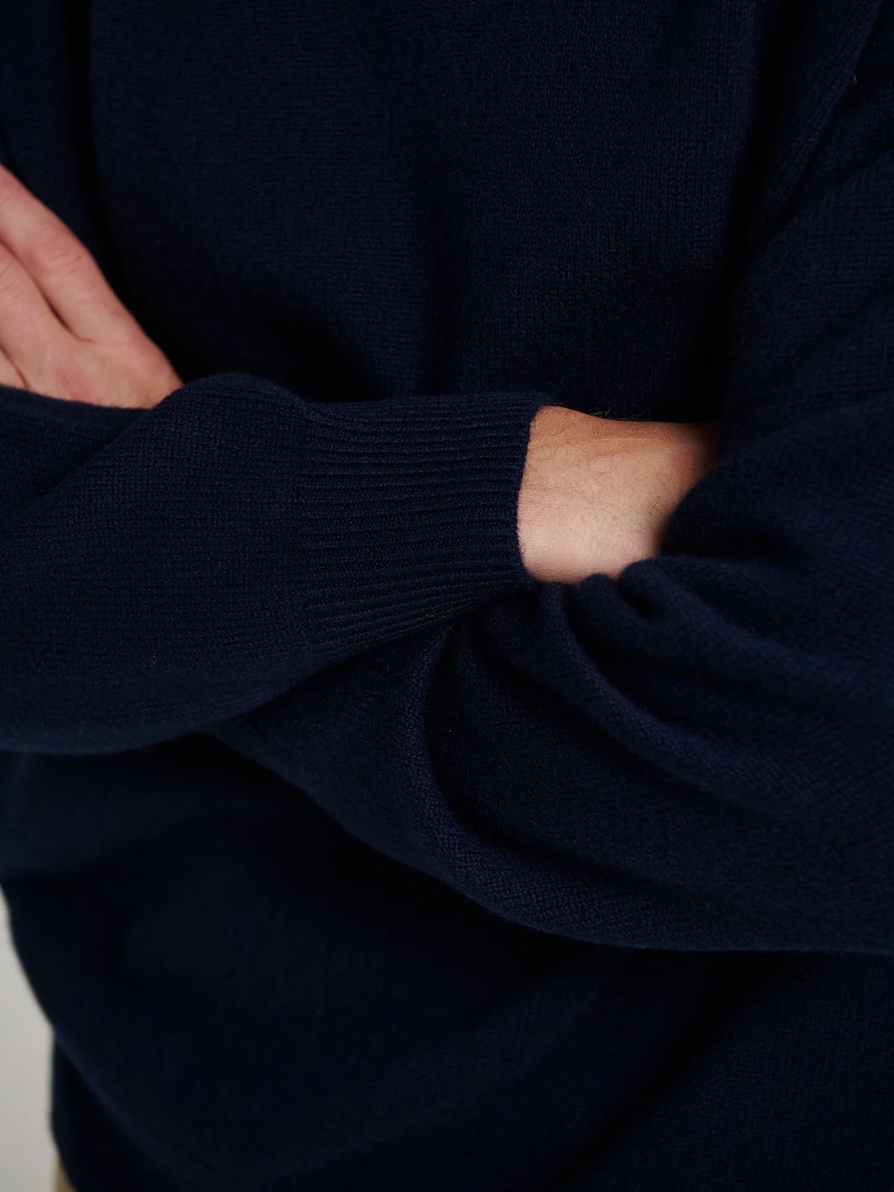 Navy 4 Ply Favourite Sweater - Image 6