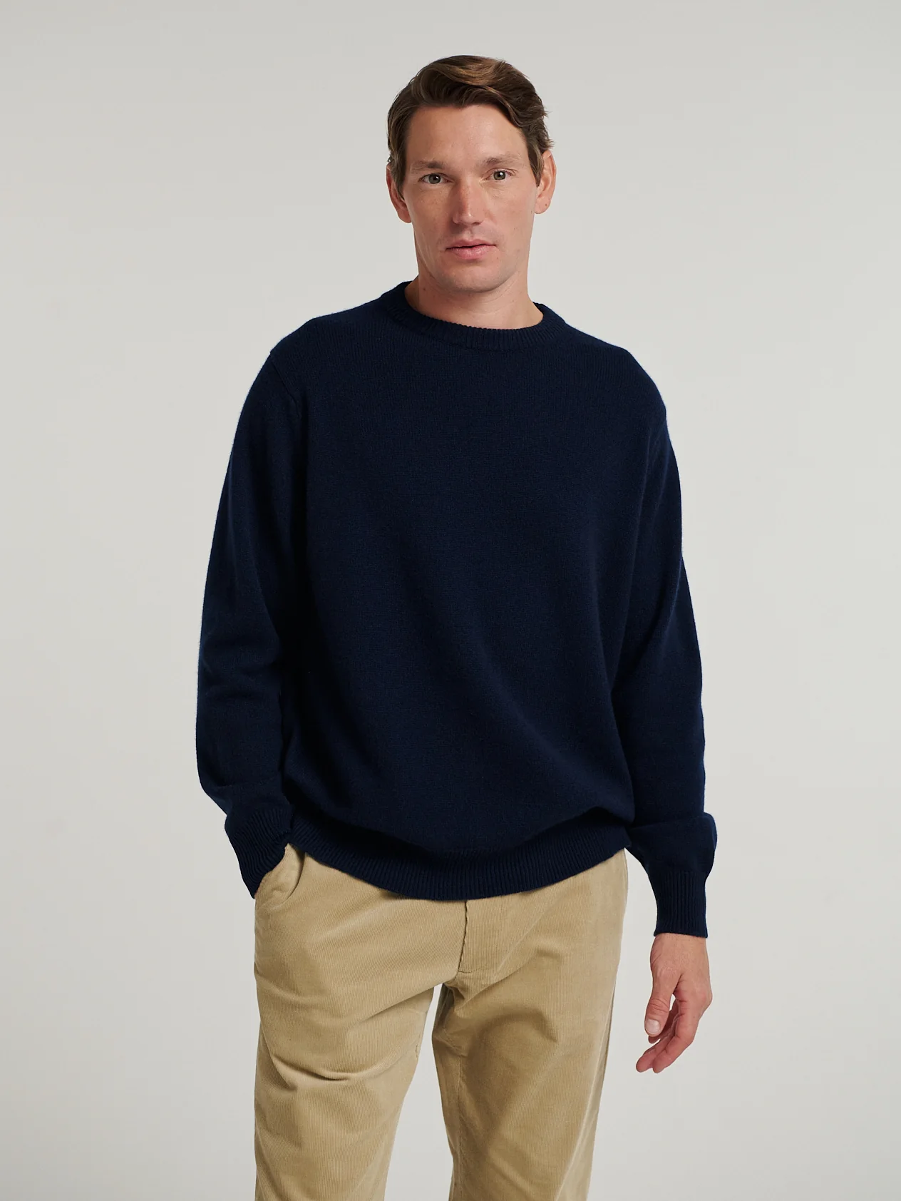 Navy 4 Ply Favourite Sweater - Image 7