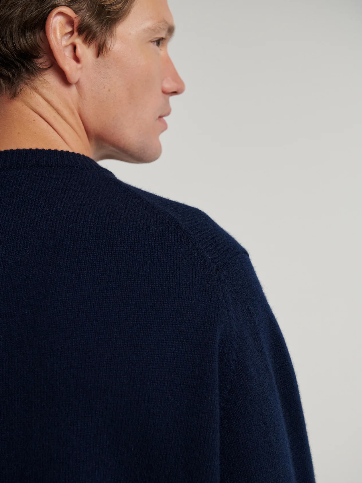 Navy 4 Ply Favourite Sweater - Image 8