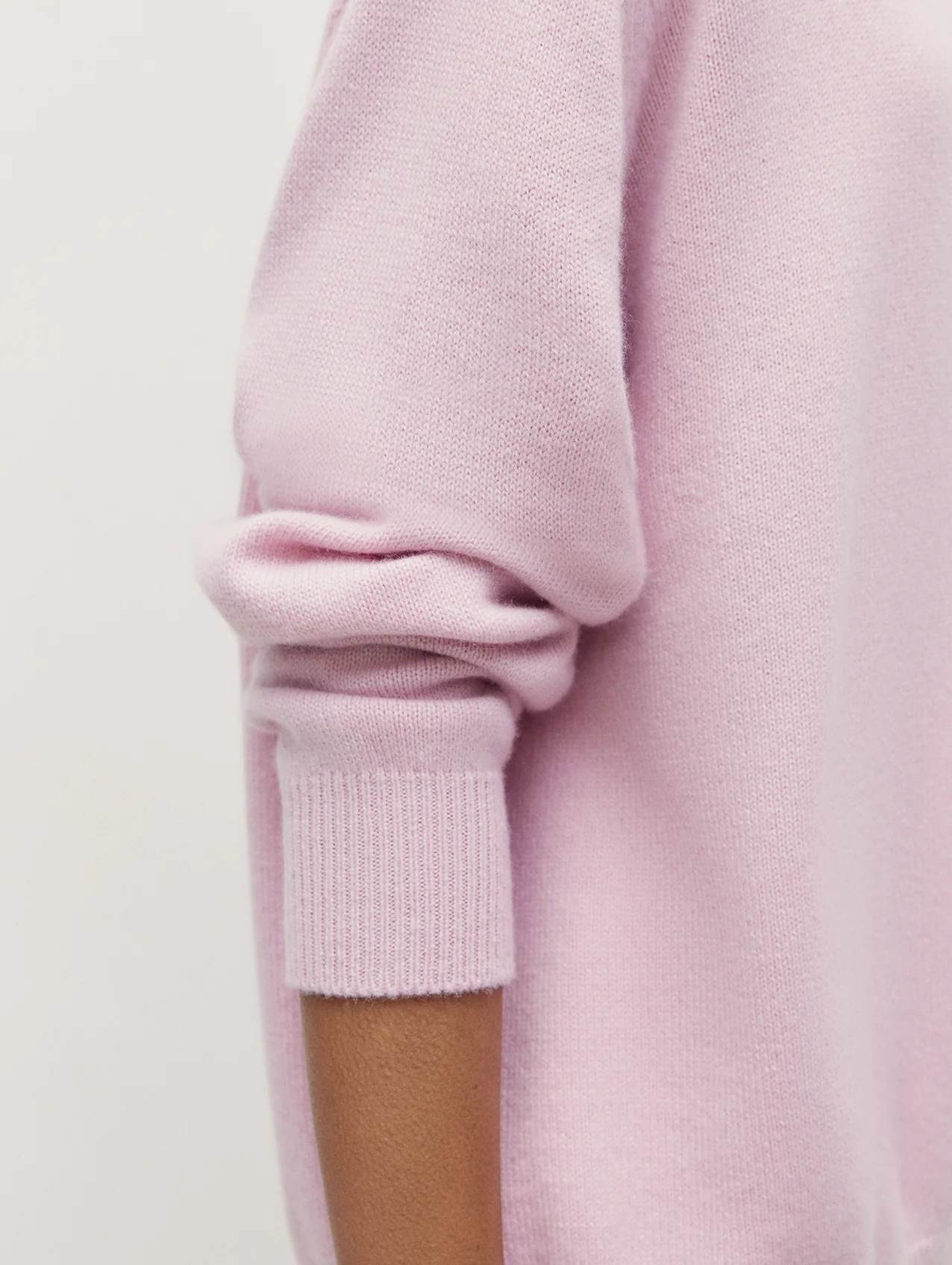 Pale Pink 4 Ply Favourite Sweater