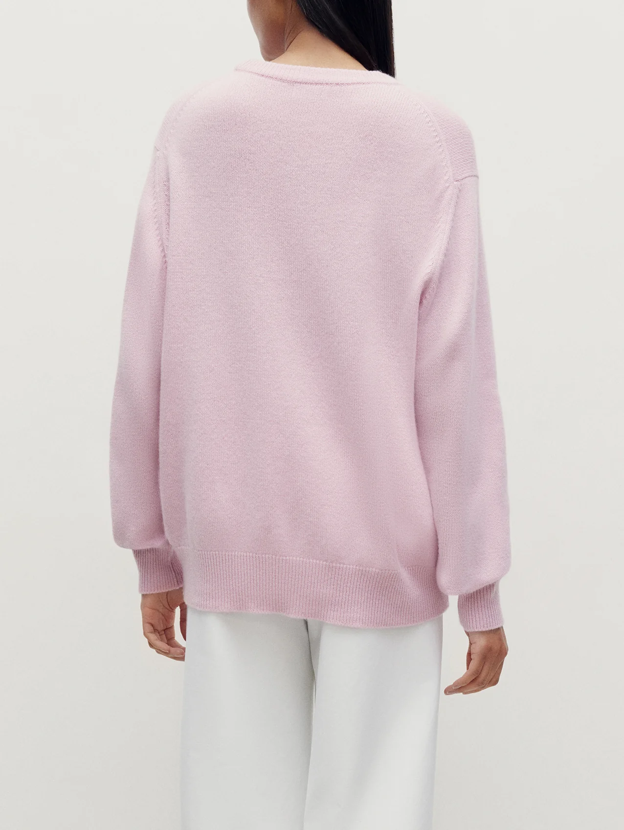 Pale Pink 4 Ply Favourite Sweater - Image 6