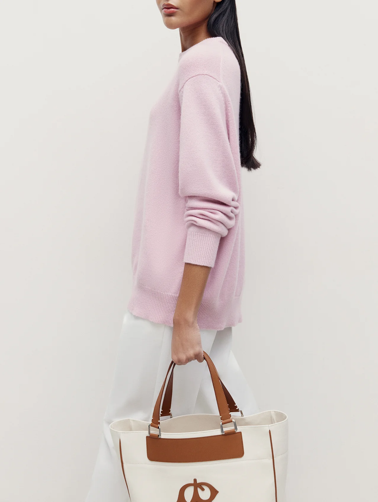 Pale Pink 4 Ply Favourite Sweater - Image 8