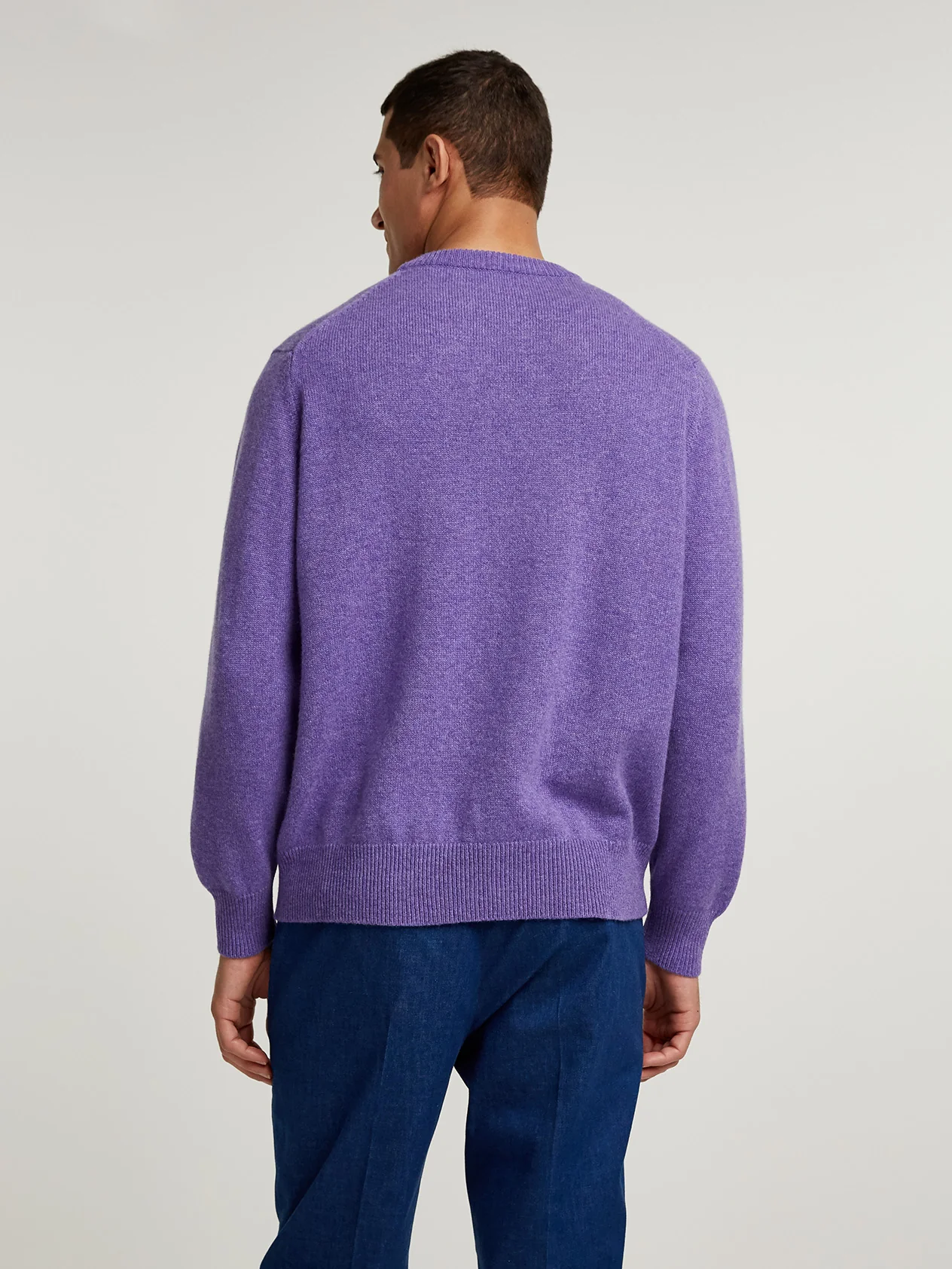 Purple 4 Ply Favourite Sweater - Image 2