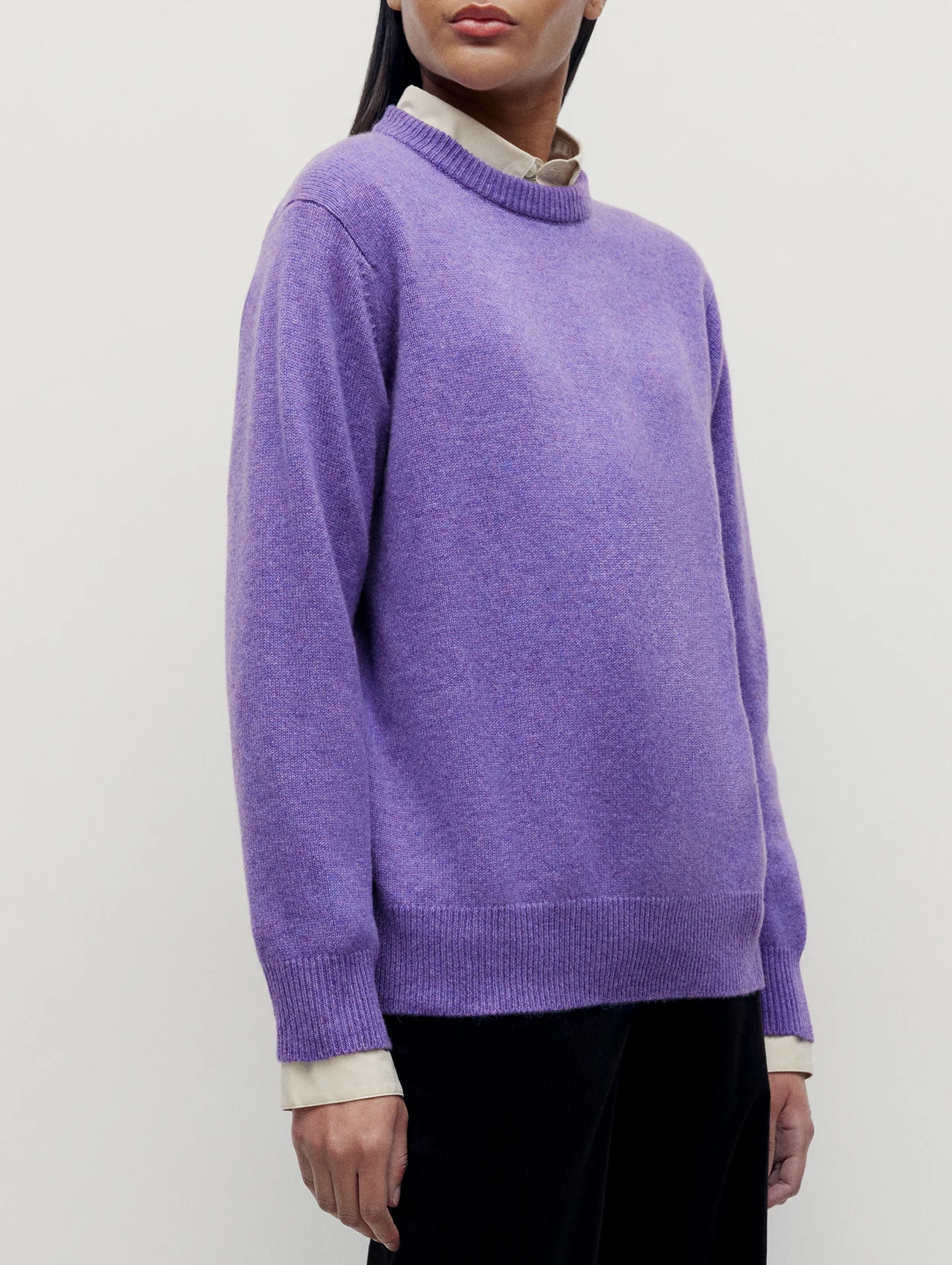 Purple 4 Ply Favourite Sweater - Image 4