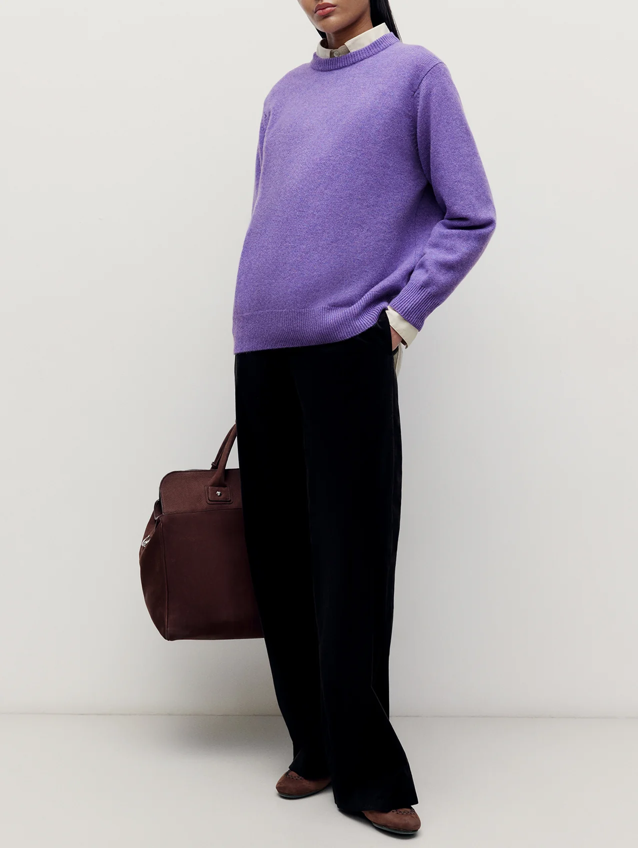 Purple 4 Ply Favourite Sweater - Image 5