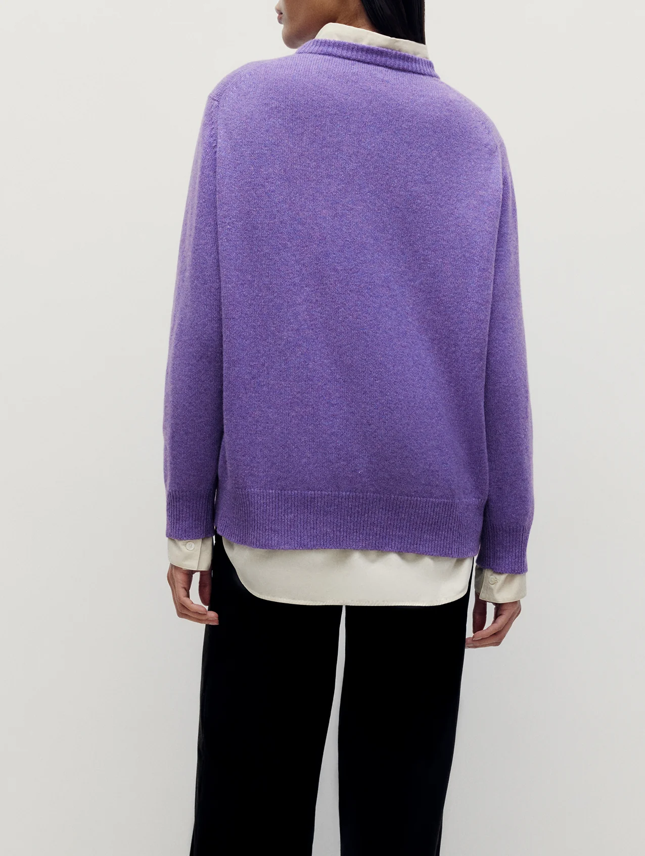 Purple 4 Ply Favourite Sweater - Image 6