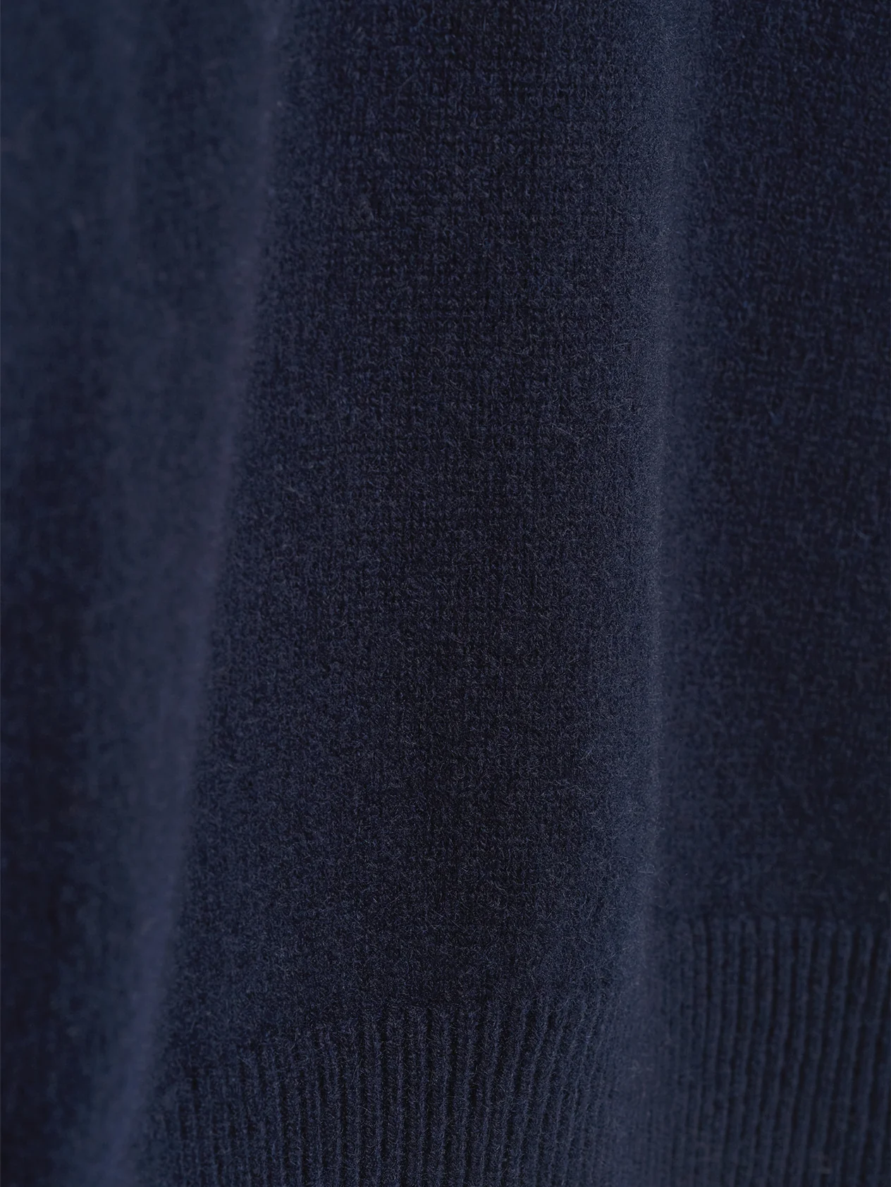 Navy 4 Ply Favourite V Neck Sweater - Image 3