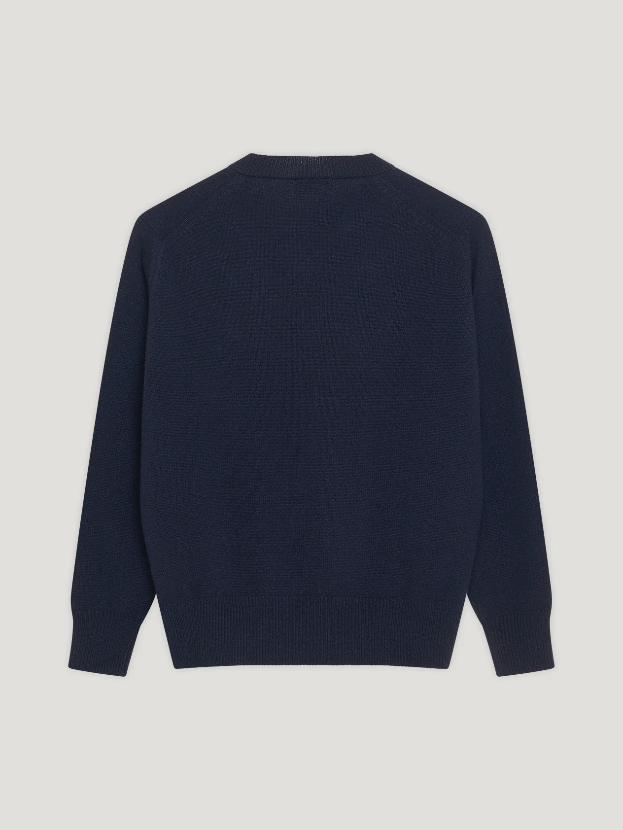 Navy 4 Ply Favourite V Neck Sweater - Image 4