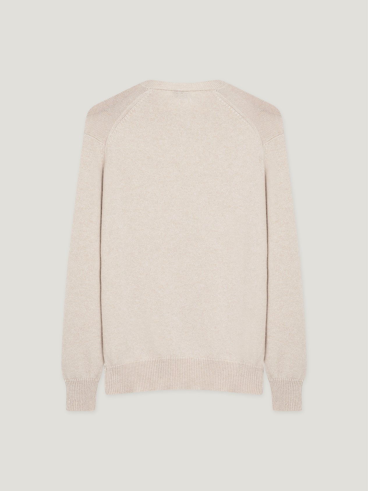 Oat 4 Ply Favourite V Neck Sweater - Image 8