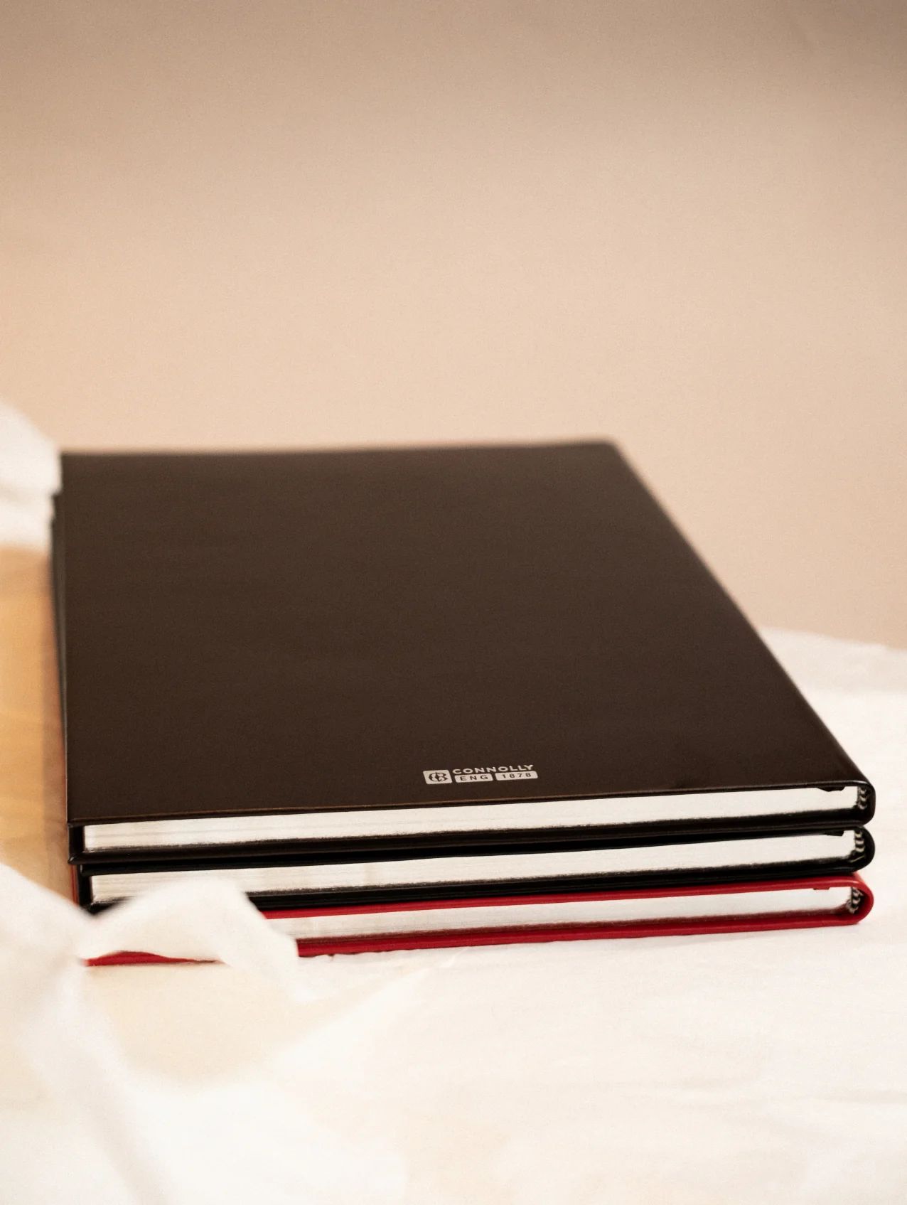 Black A4 Leather Bound Notebook - Image 5