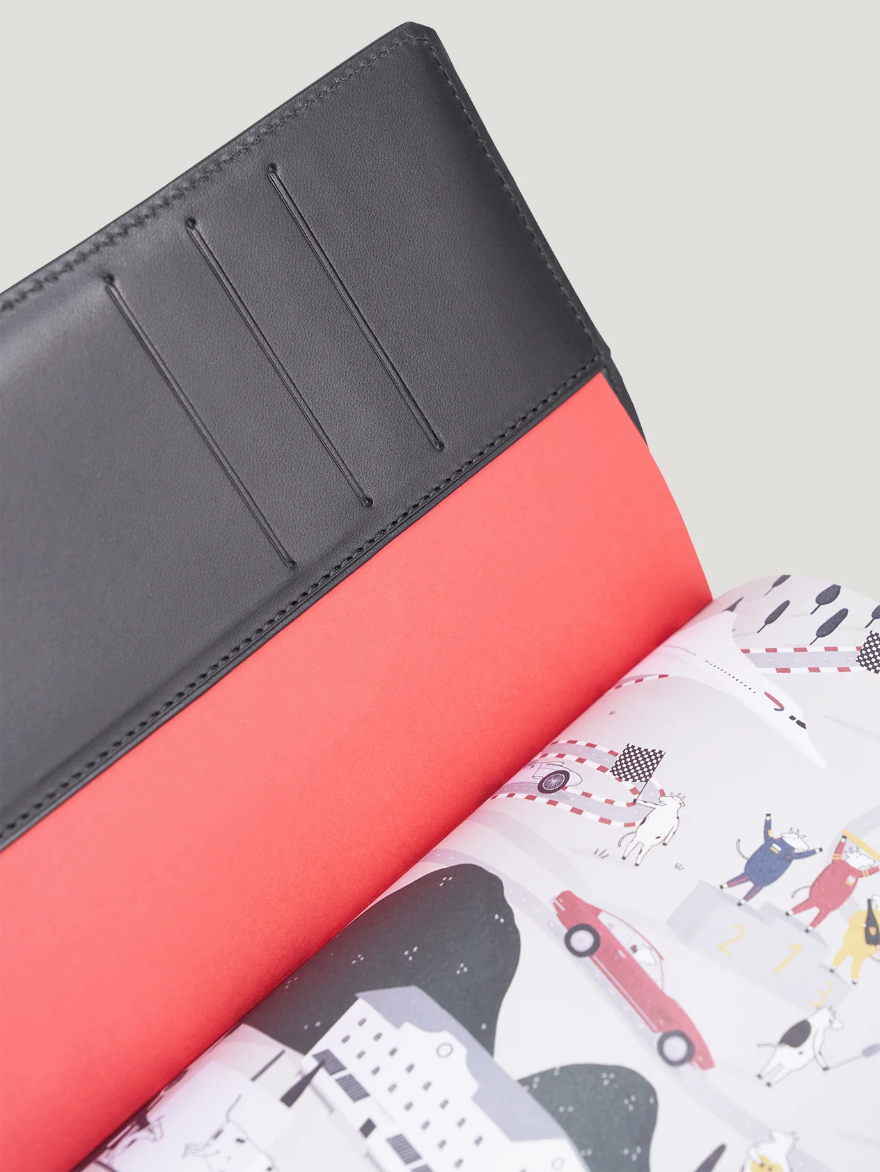 Black A5 Notebook Cover & Notebook - Image 2