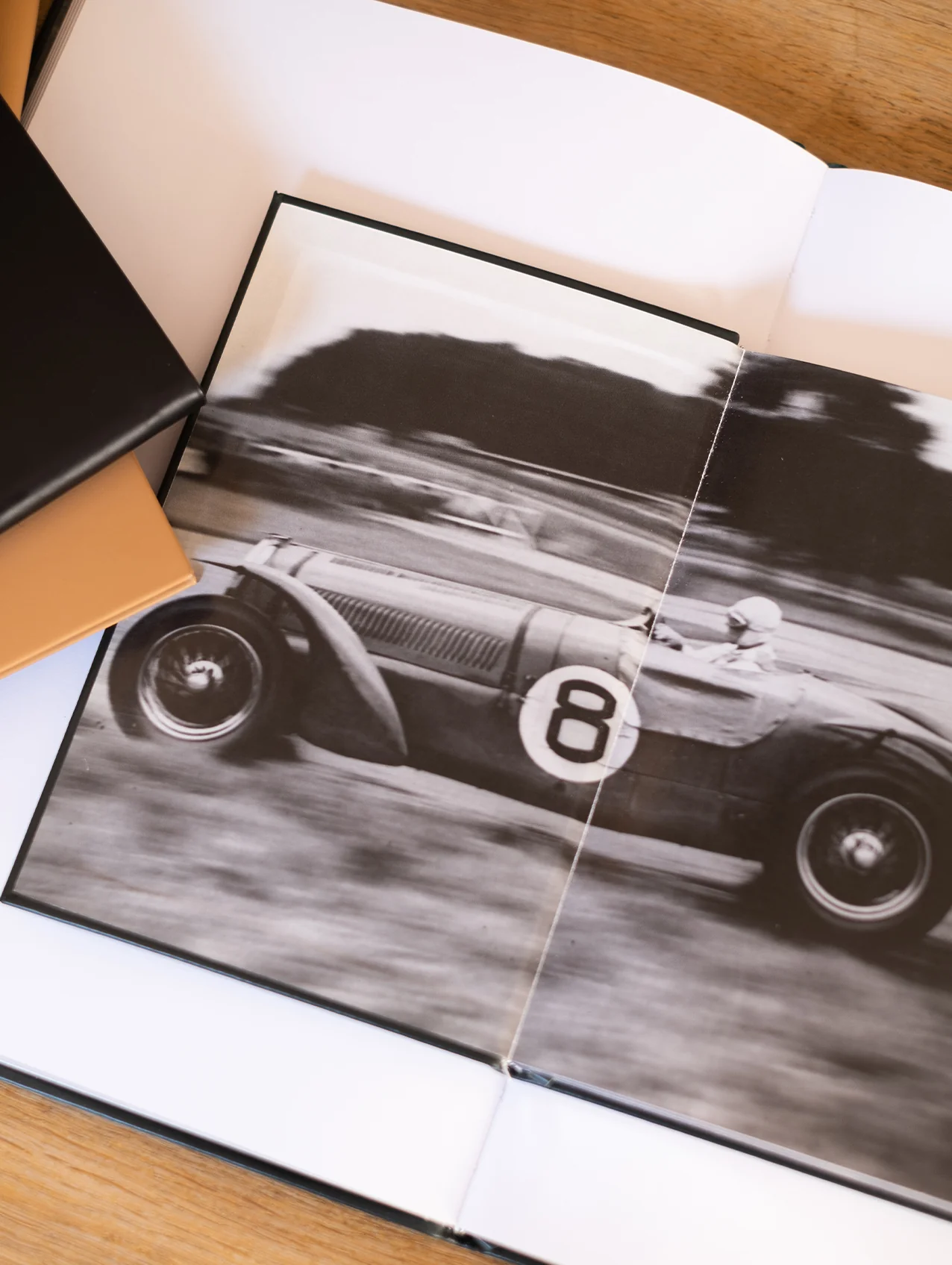 Black A5 Leather Bound Notebook - Image 3