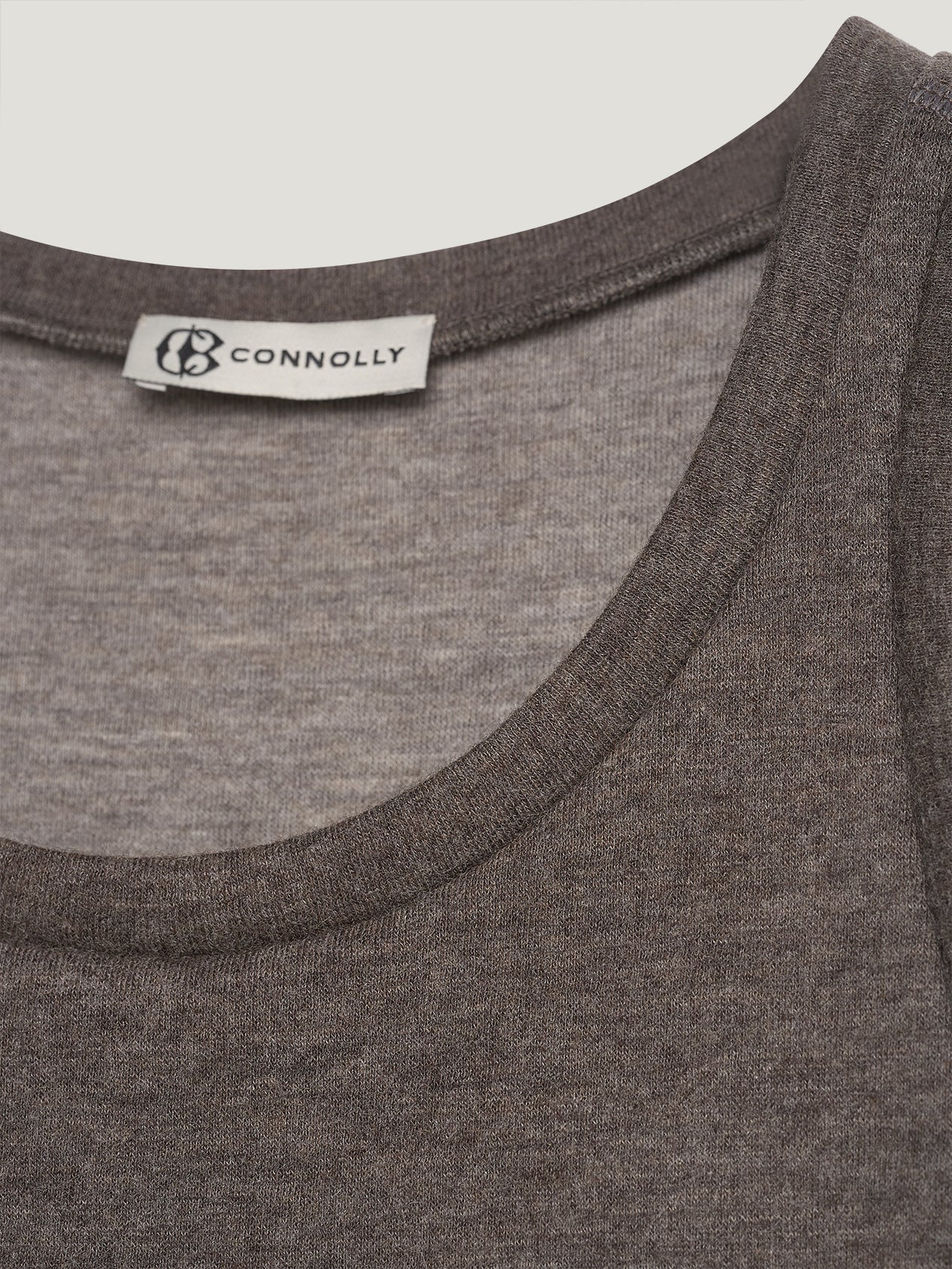 Brown/Natural Cashmere Vest - Image 4