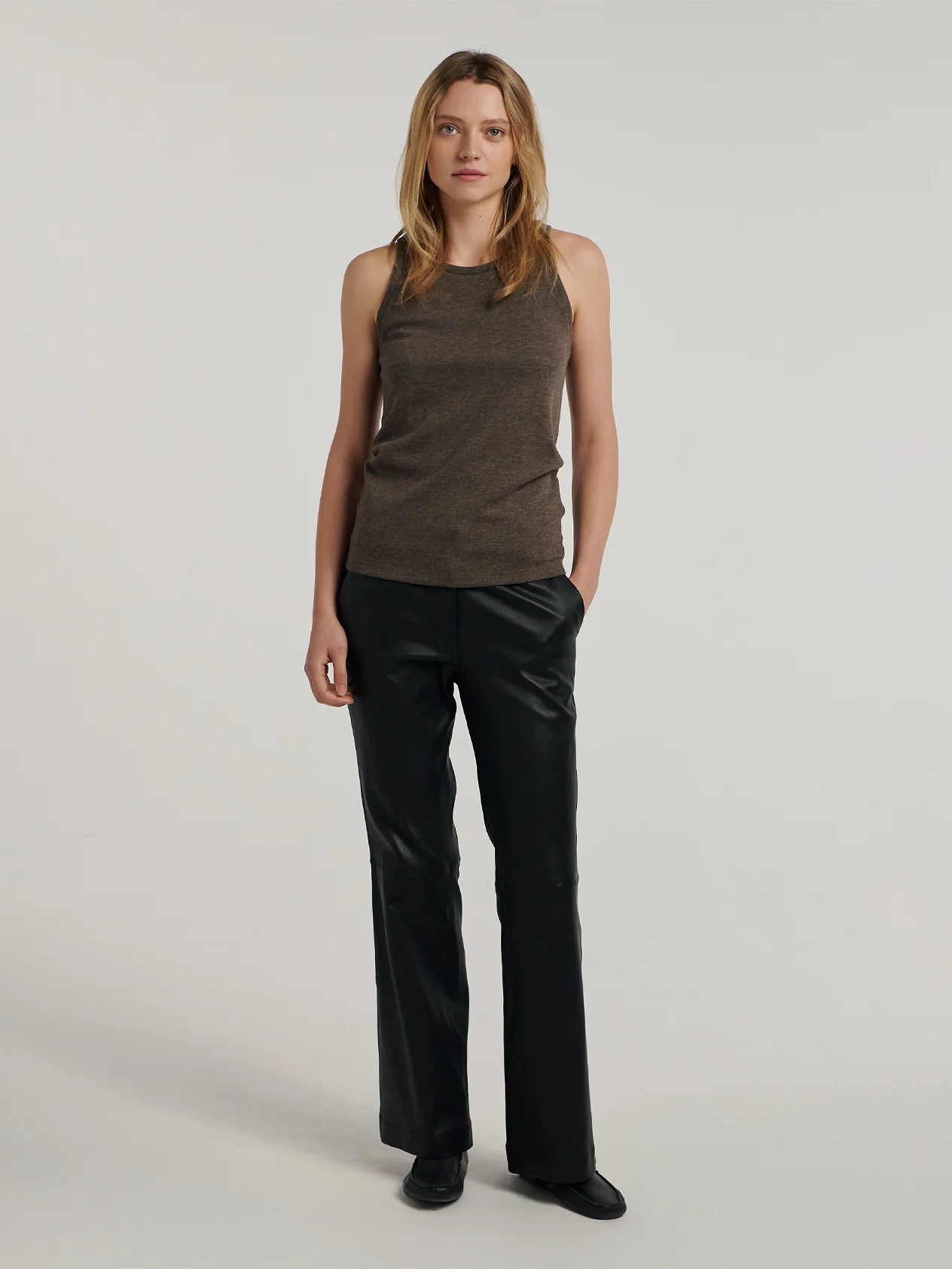 Brown/Natural Cashmere Vest - Image 8