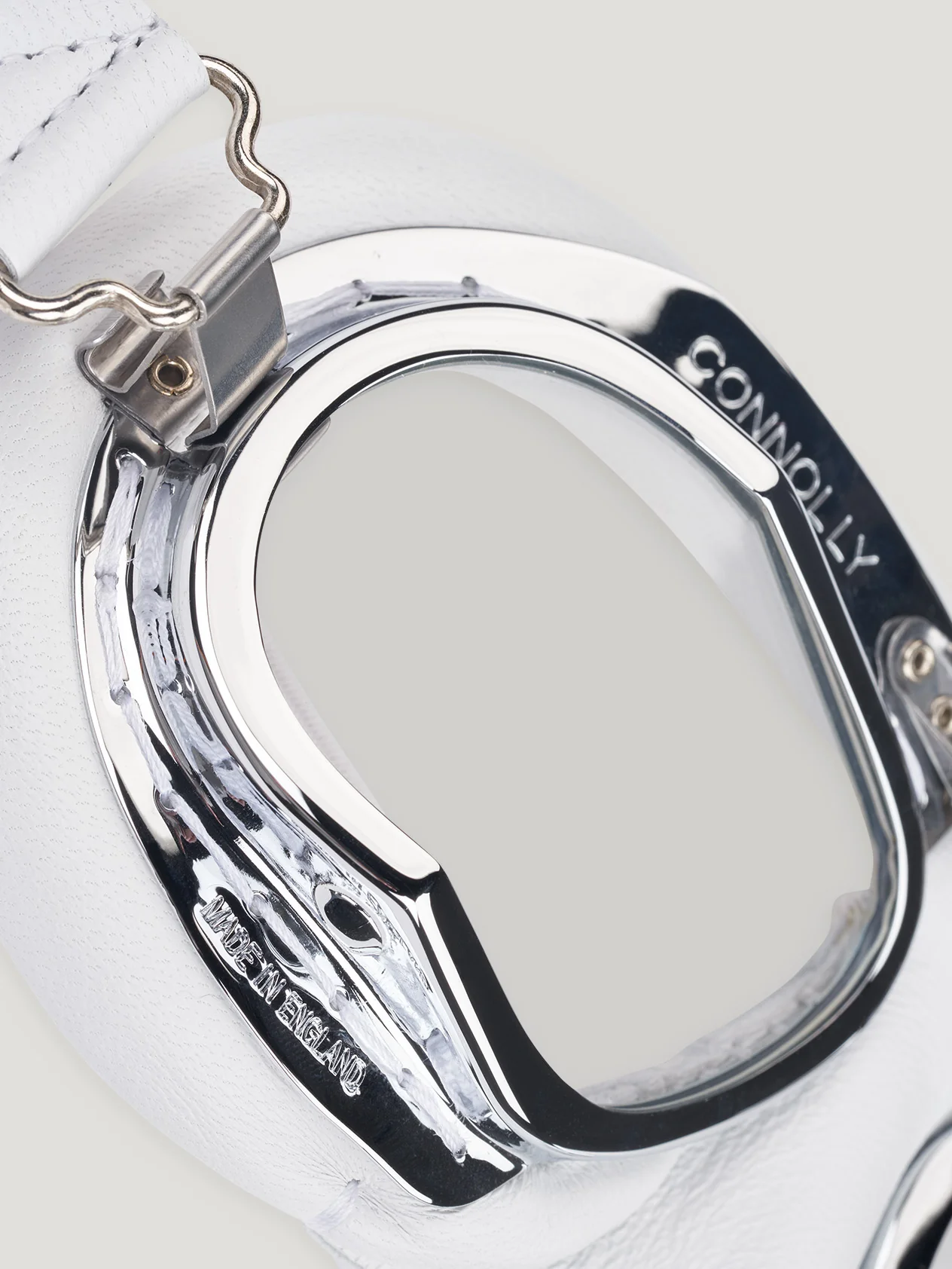 White CB Driving Goggles - Image 2