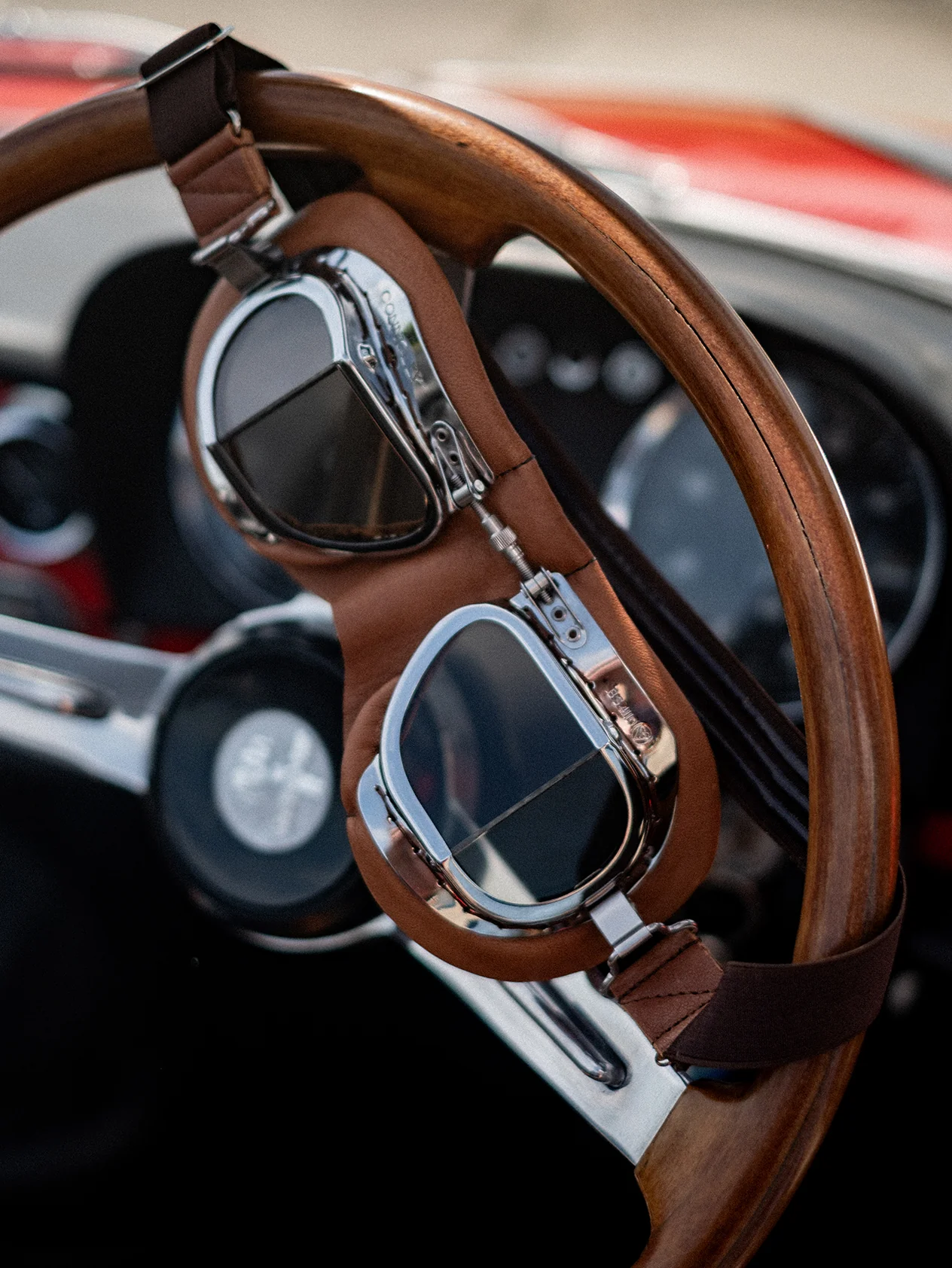 Dark Tan CB Tinted Driving Goggles - Image 5