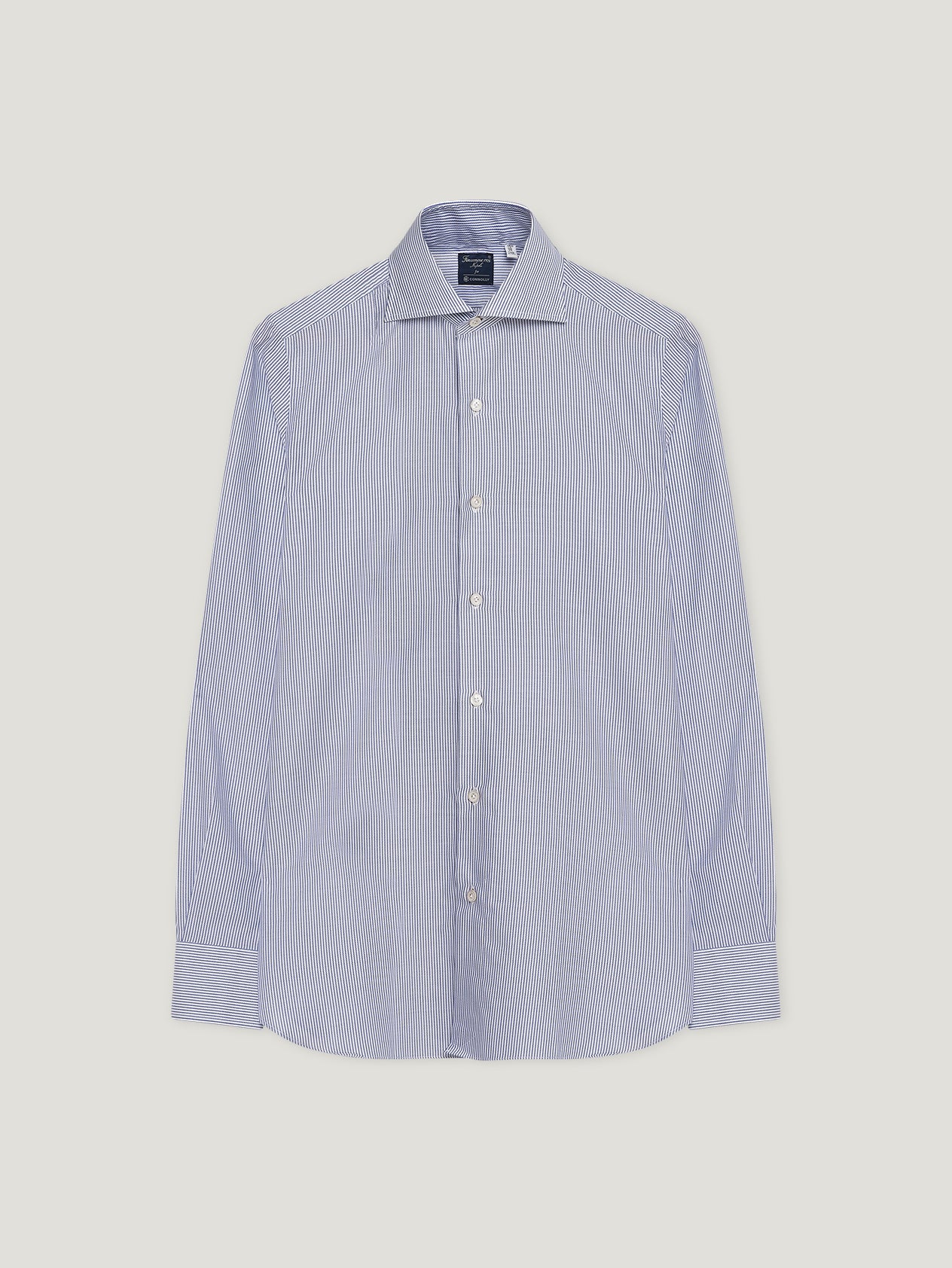 Royal Blue Chambray Hand Finish Shirt - Image 2