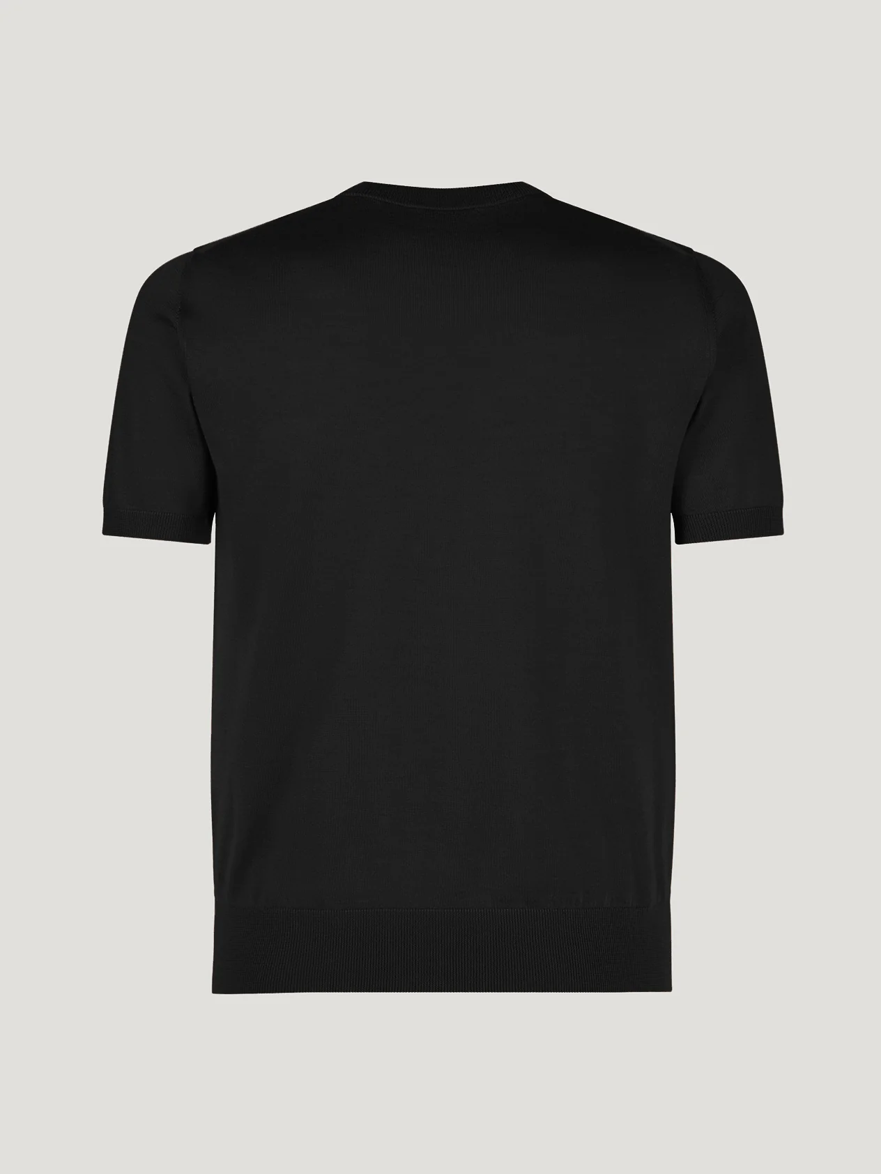 Black Classic Cashmere & Silk T-Shirt - Image 3