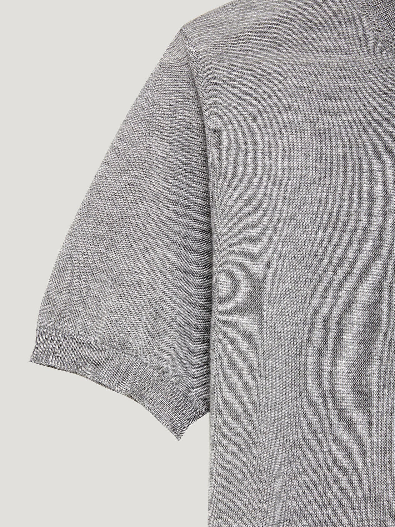 School Grey Classic Cashmere & Silk T-Shirt - Image 3