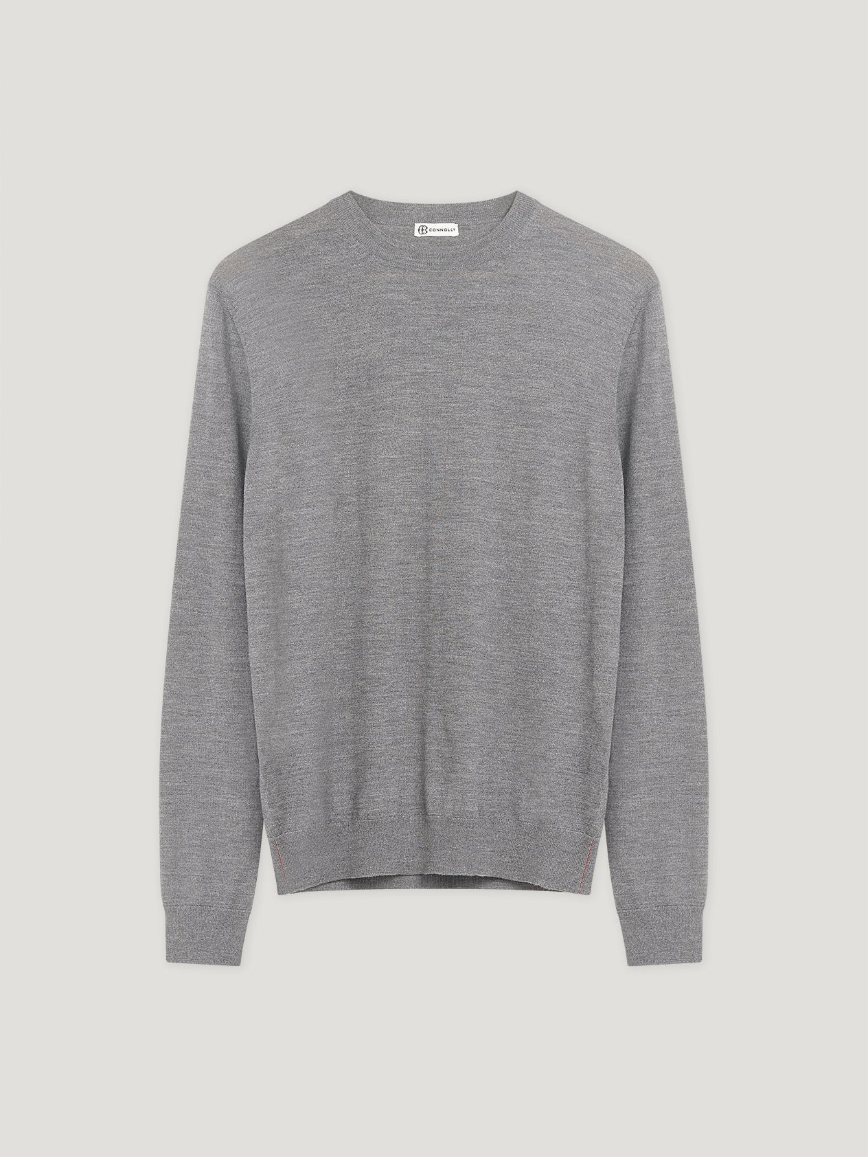 Light Grey Classic Merino Crew Neck