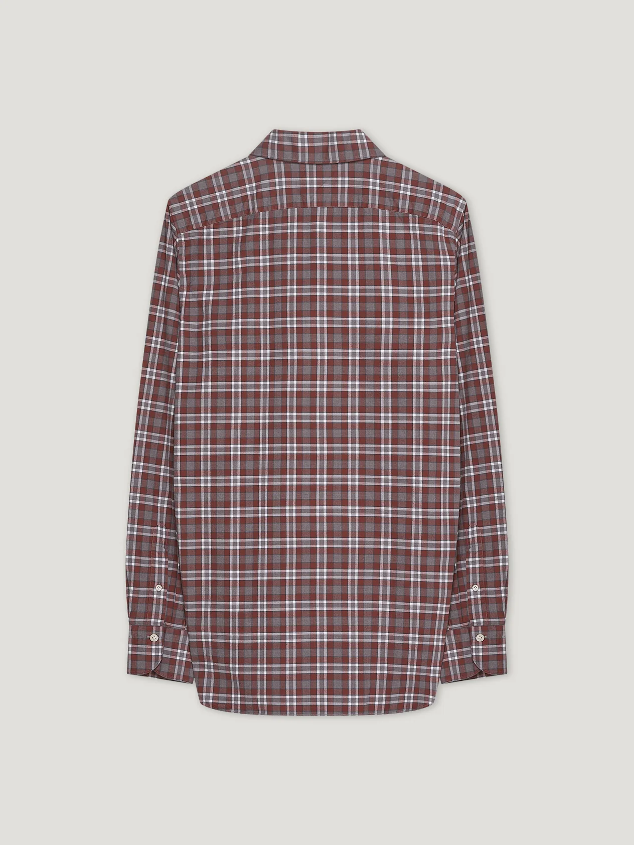 Tobacco/Grey Comfort Hand Finish Shirt - Image 3