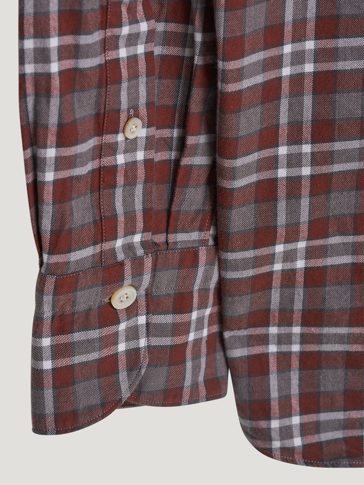 Tobacco/Grey Comfort Hand Finish Shirt - Image 5