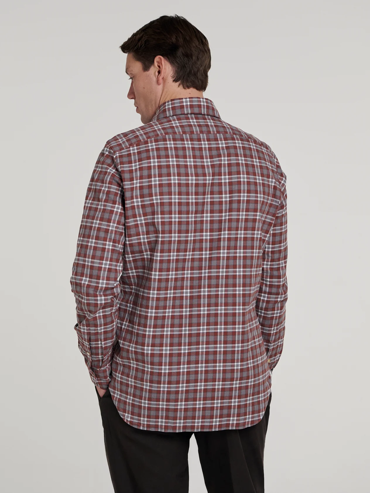Tobacco/Grey Comfort Hand Finish Shirt - Image 9