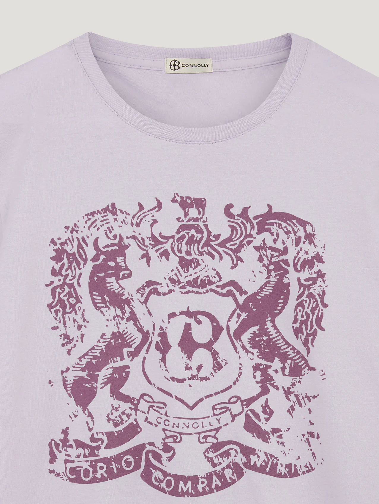 Lilac Connolly Crest T Shirt - Image 2