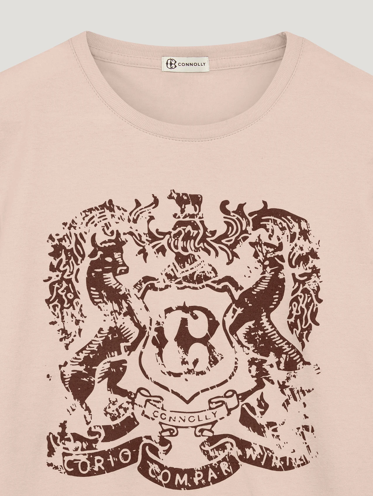 Pink Connolly Crest T Shirt - Image 2
