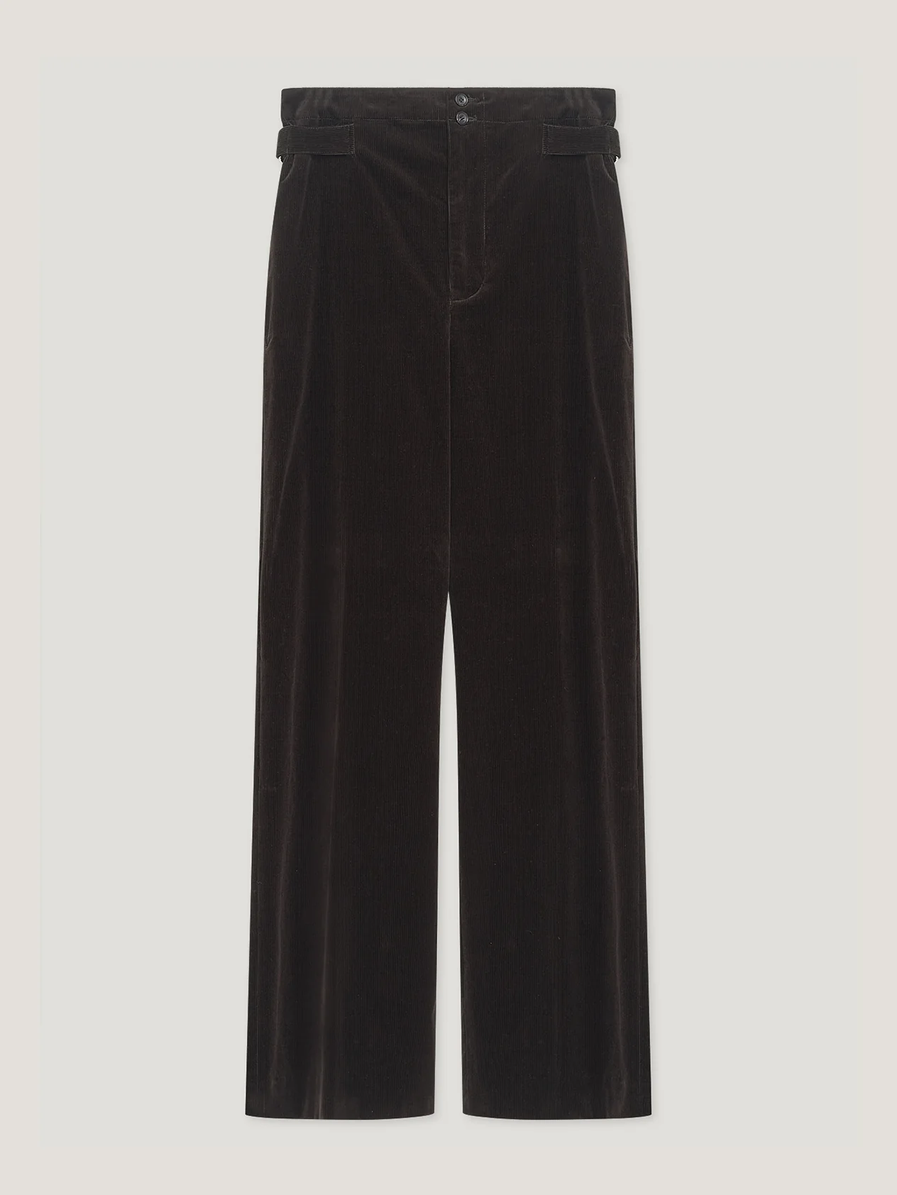 Brown Cord Sash Trousers