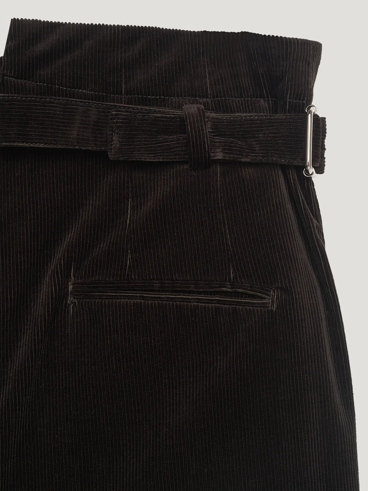 Brown Cord Sash Trousers - Image 2