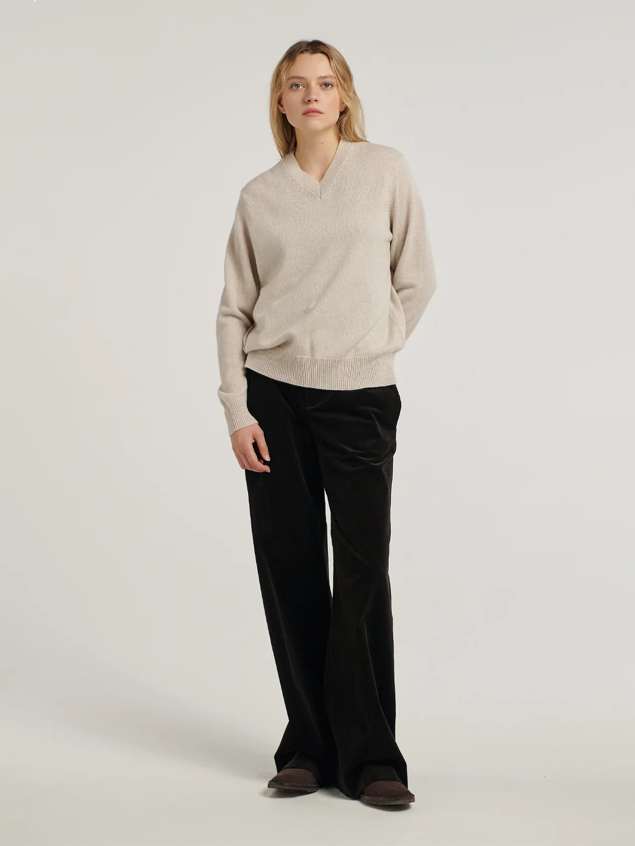 Brown Cord Sash Trousers - Image 5