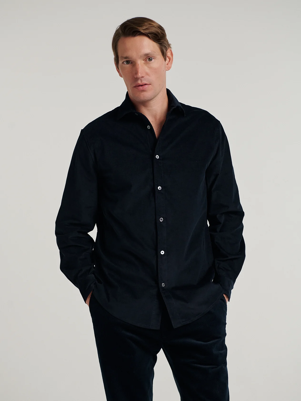 Navy Cord Shirt