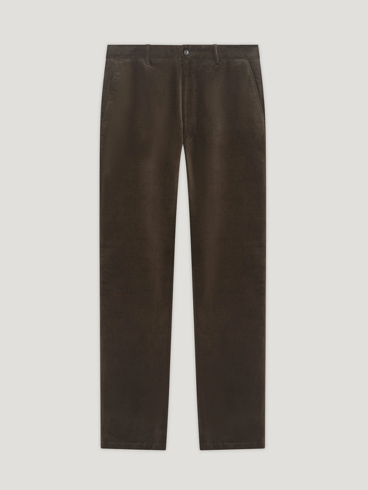 Dark Brown Cord Trousers - Image 2