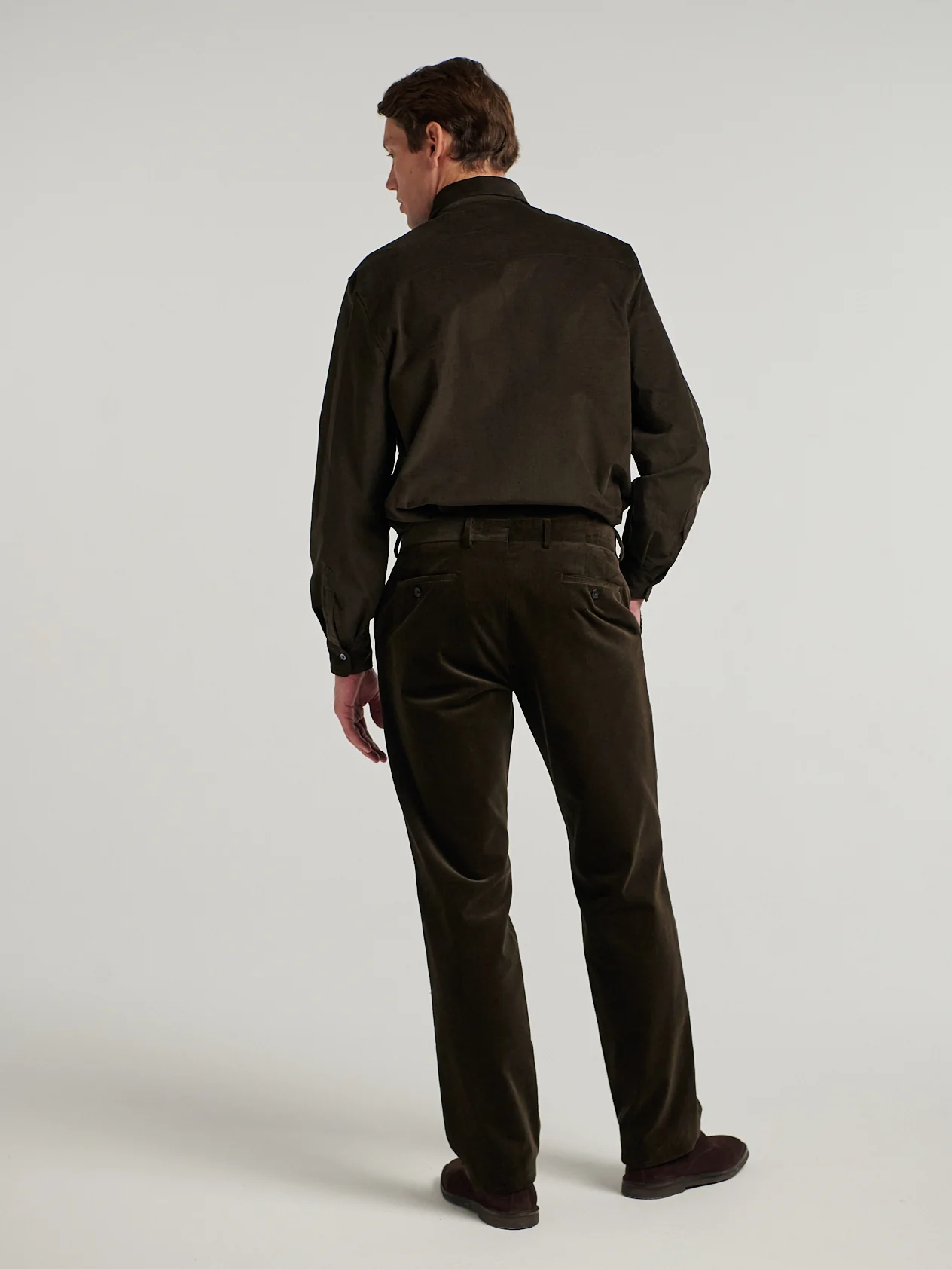 Dark Brown Cord Trousers - Image 5