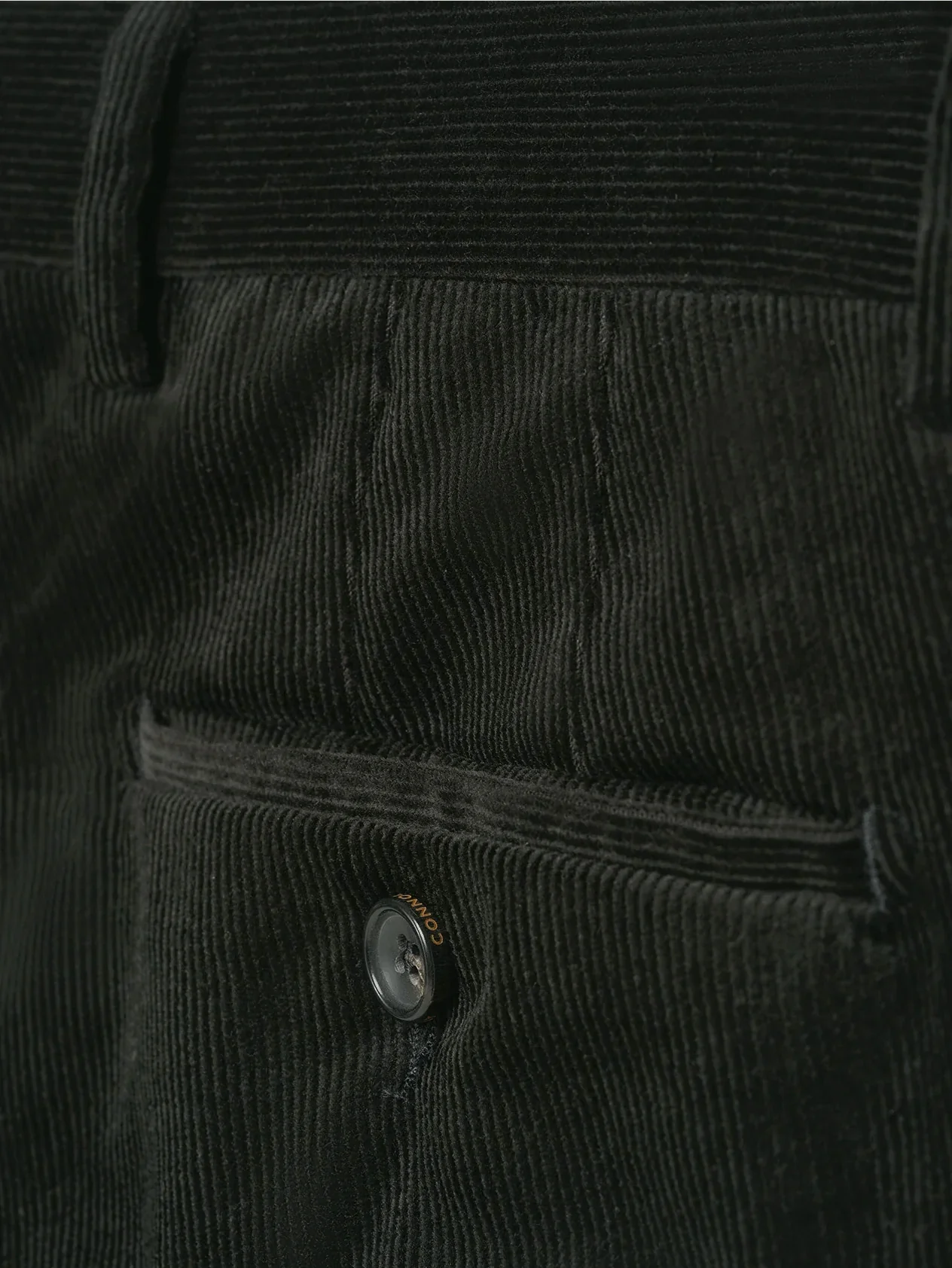 Dark Green Cord Trousers - Image 2