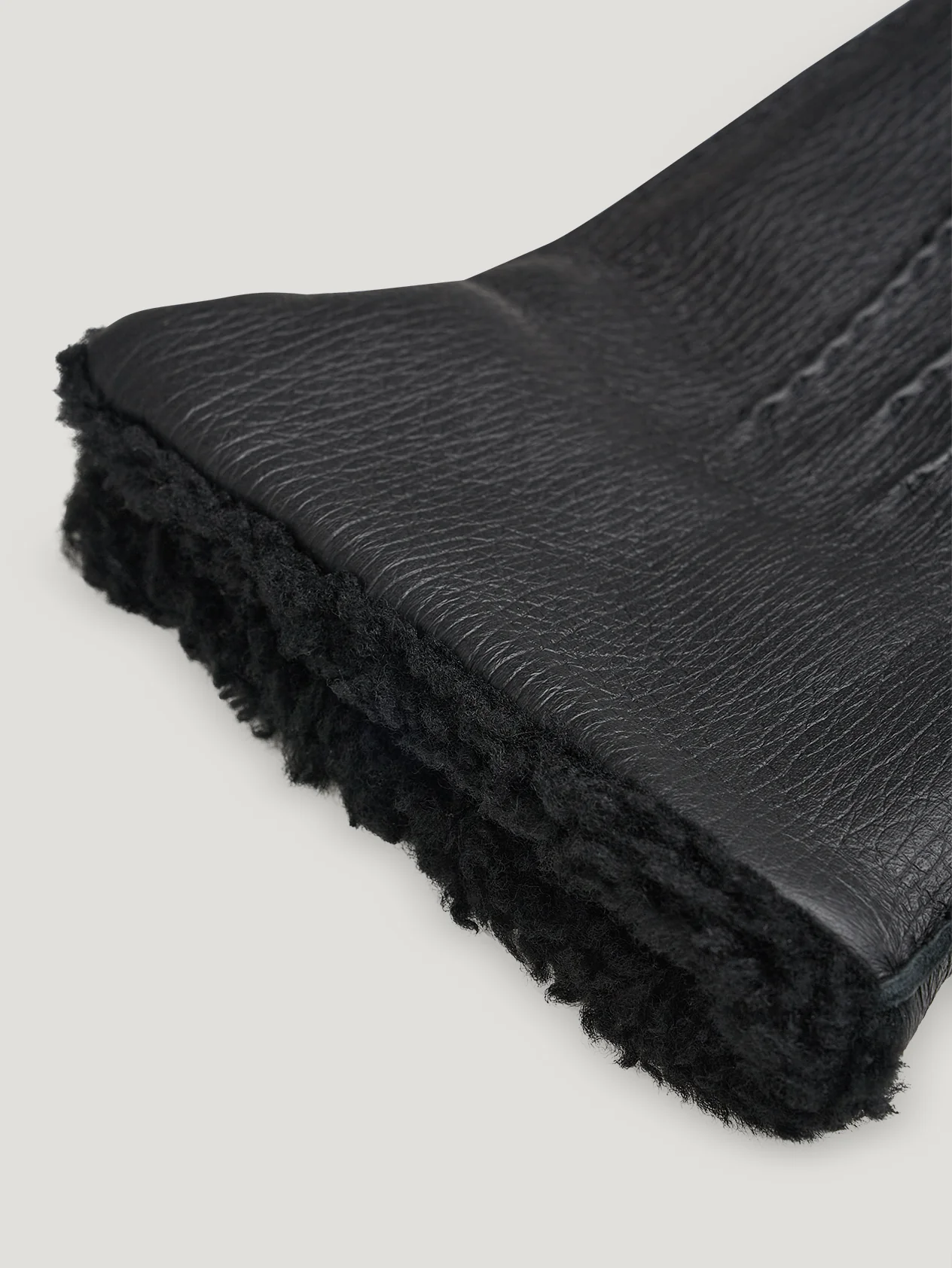 Black Cashmere Fleece Glove - Image 2
