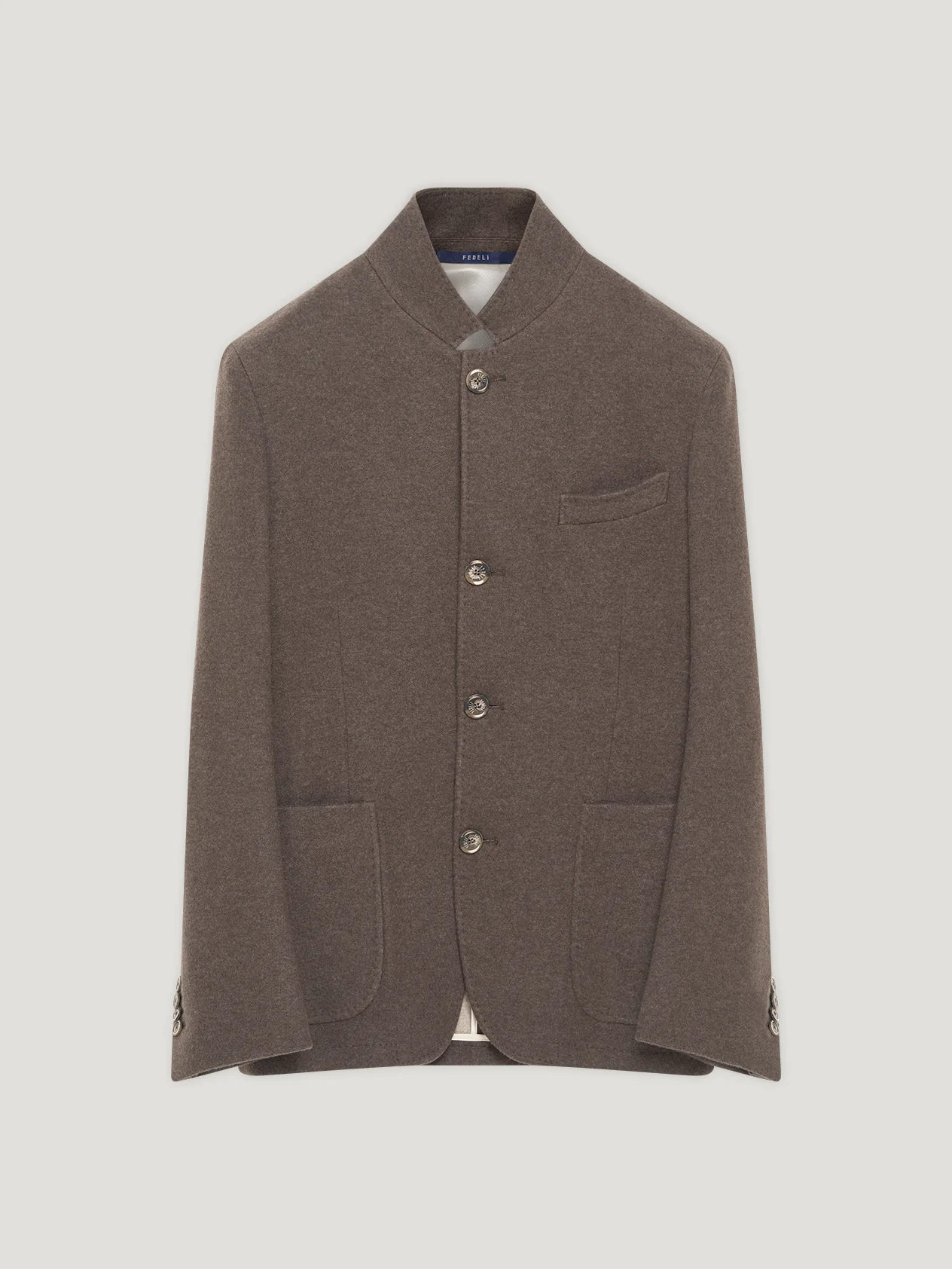 Brown Double Face Cashmere Blazer
