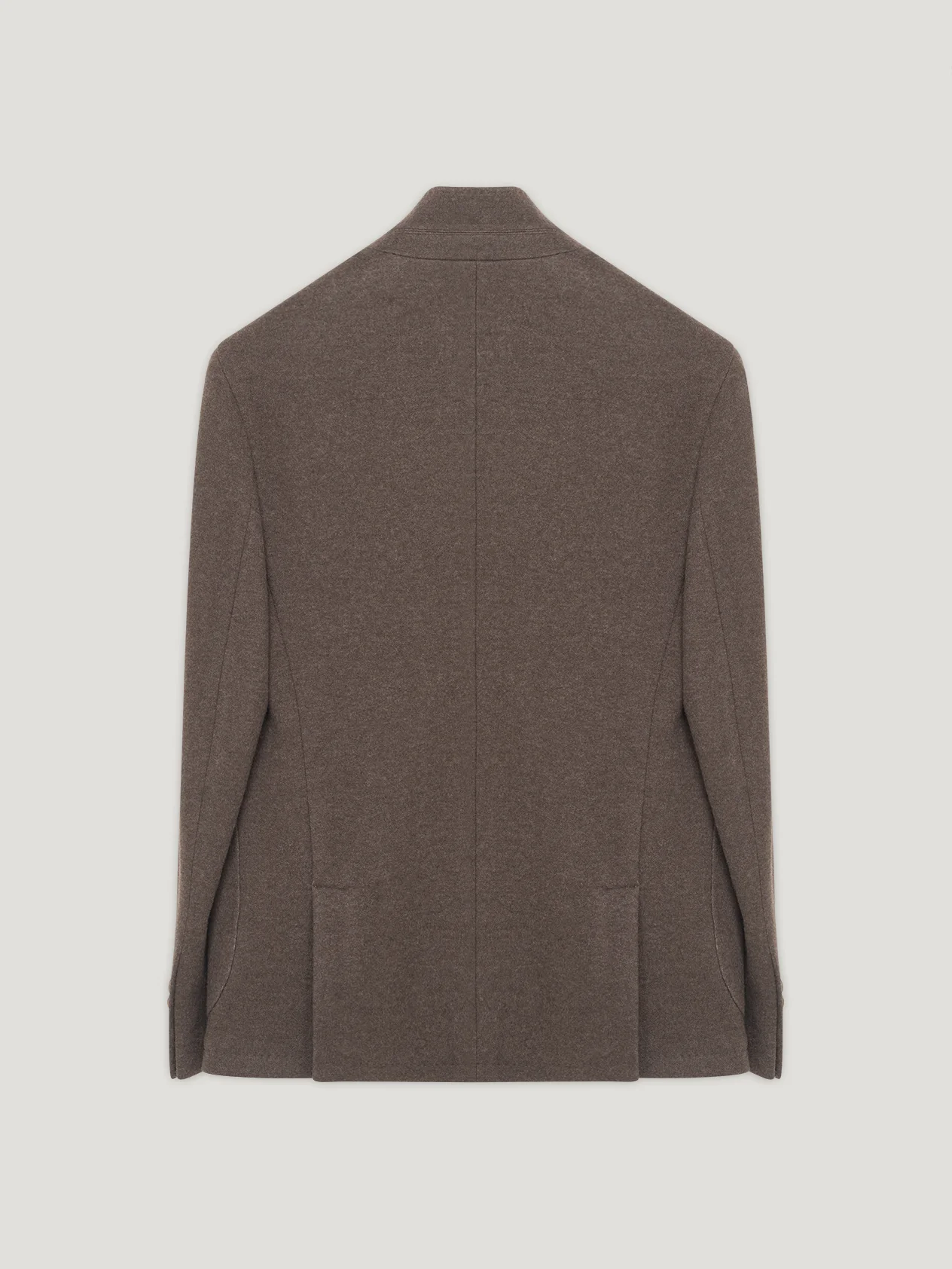 Brown Double Face Cashmere Blazer - Image 3