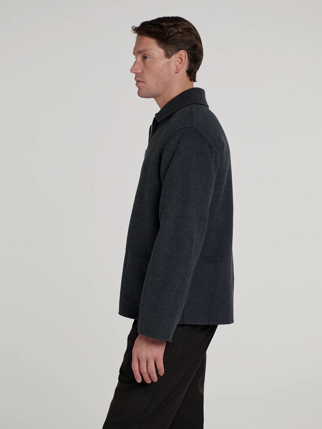 Navy/Grey Double Face Reversible Jacket - Image 11